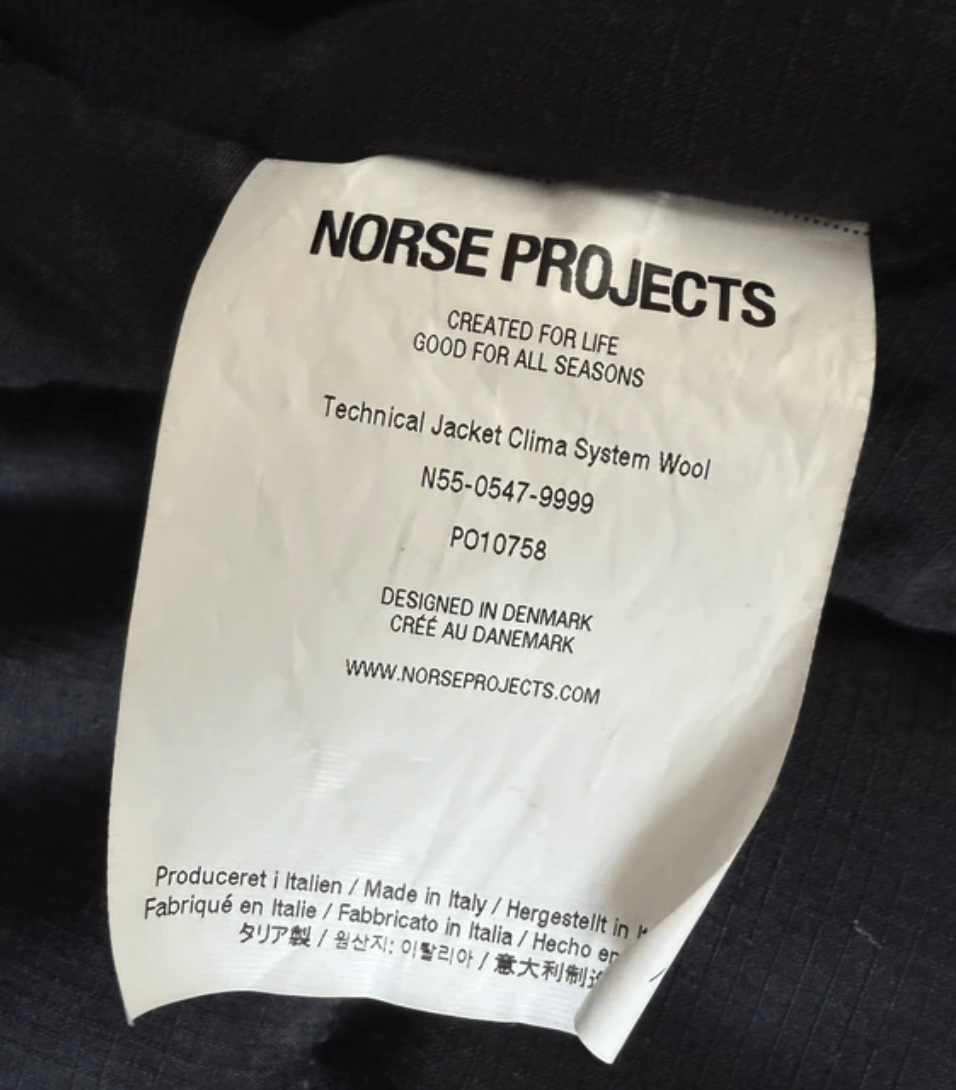 Norse Projects Norse Projects Arktisk Jacket Loro Piana Clima System Size US M / EU 48-50 / 2 - 4 Thumbnail