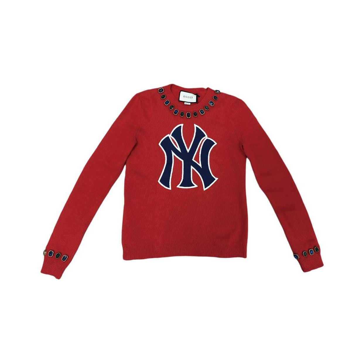 Gucci Gucci NY Yankees Embellished Sweater Size S Size S / US 4 / IT 40 - 1 Thumbnail