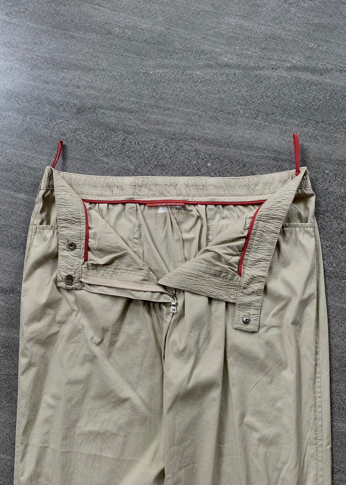 Prada FREE TAX! 2000s Red Tab Easy Pants Size US 30 / EU 46 - 3 Thumbnail