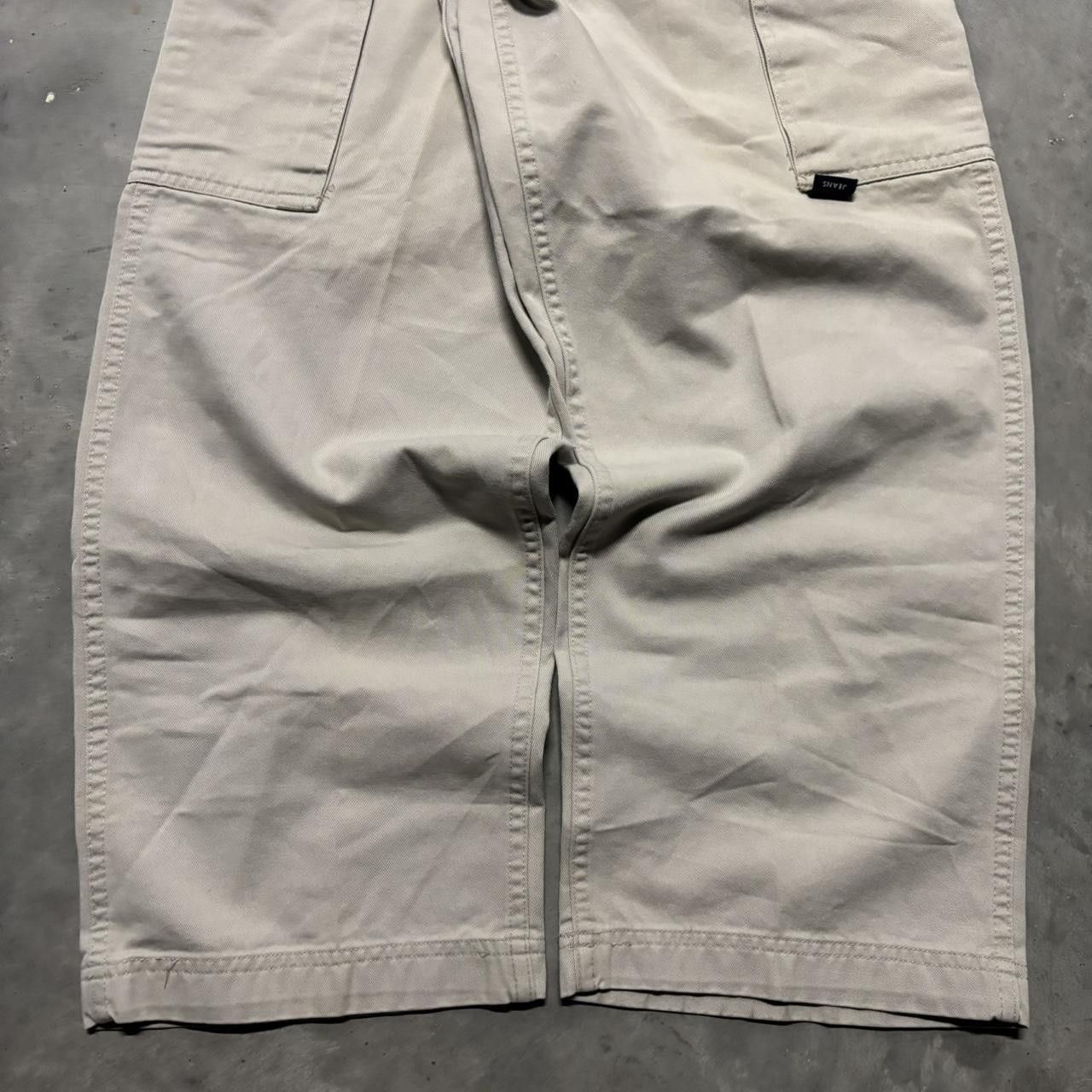 Tommy Hilfiger × Vintage Crazy Vintage Y2K/2000s Baggy Cream Tommy Hilfiger Skater Cargo Pants! Size US 30 / EU 46 - 6 Thumbnail