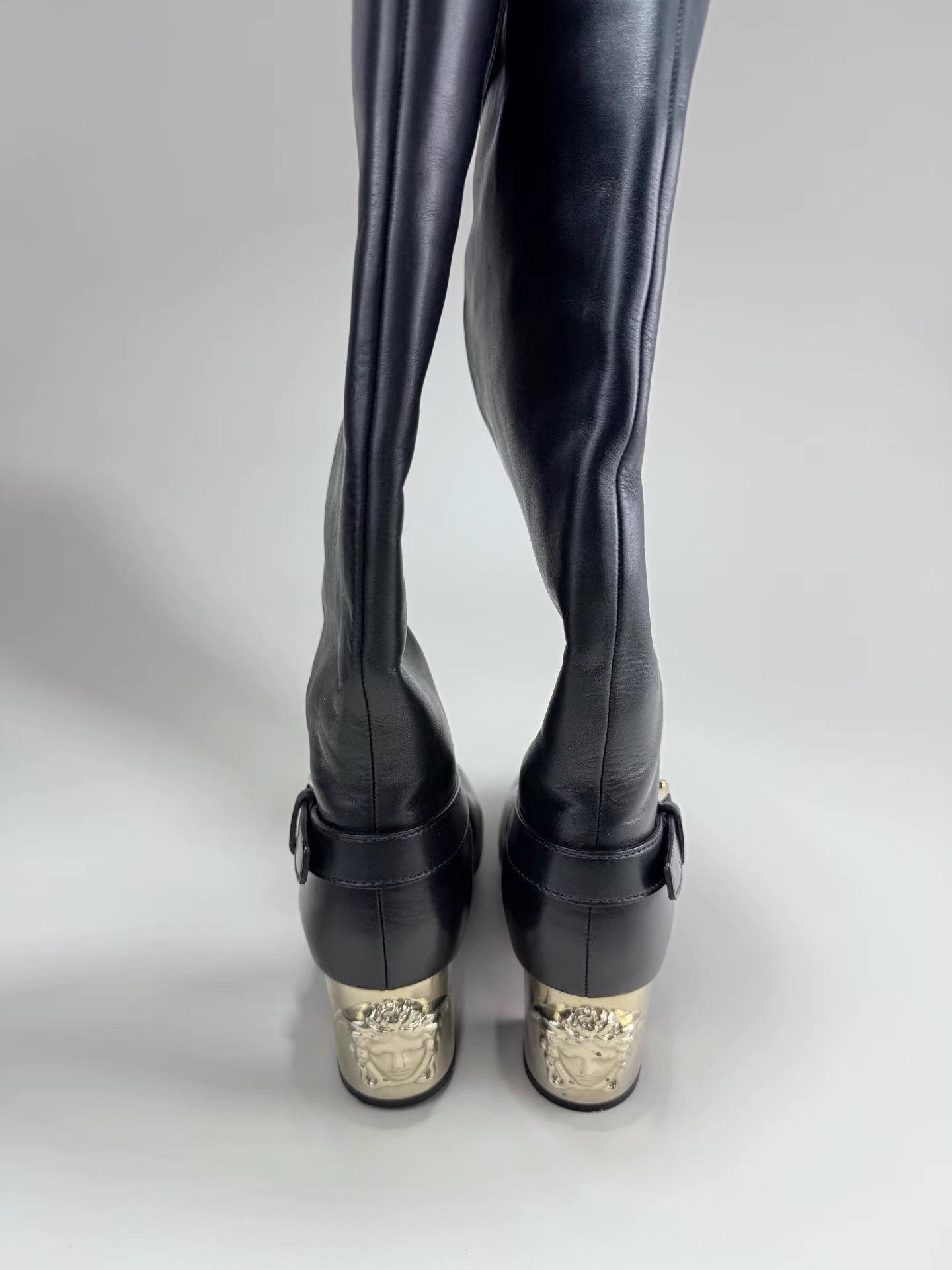 Versace VERSACE Medusa Logo Knee-High Boots K1 Size US 8.5 / IT 38.5 - 4 Thumbnail