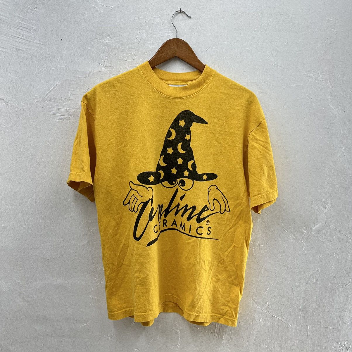 image of Online Ceramics Witch Hat Web 1.0 Aol in Yellow, Men's (Size Medium)