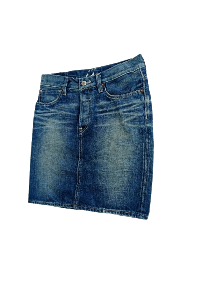 Japanese Brand Vintage Caqu Denim Skirts Selvedge Japanese Brand Size 29" - 3 Thumbnail