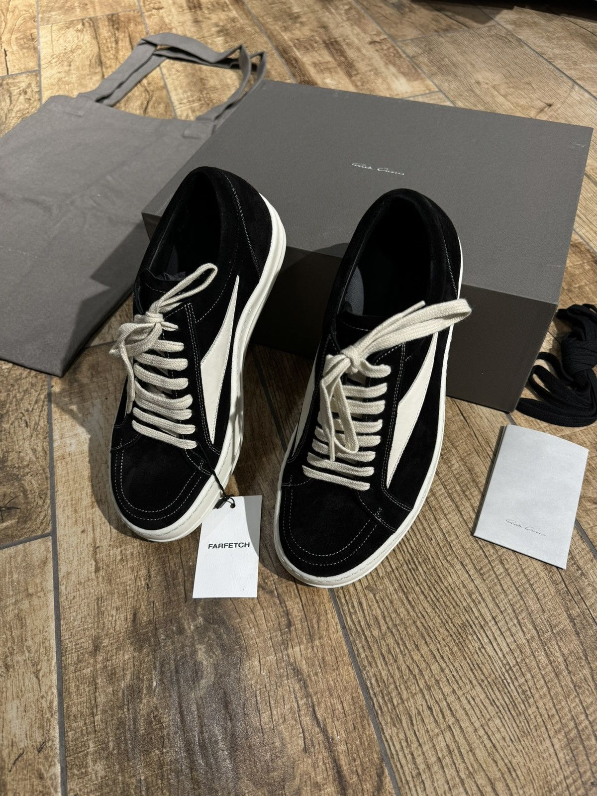 Rick Owens Rick owens vintage sneakers balck suade Size US 8 / EU 41 - 3 Thumbnail