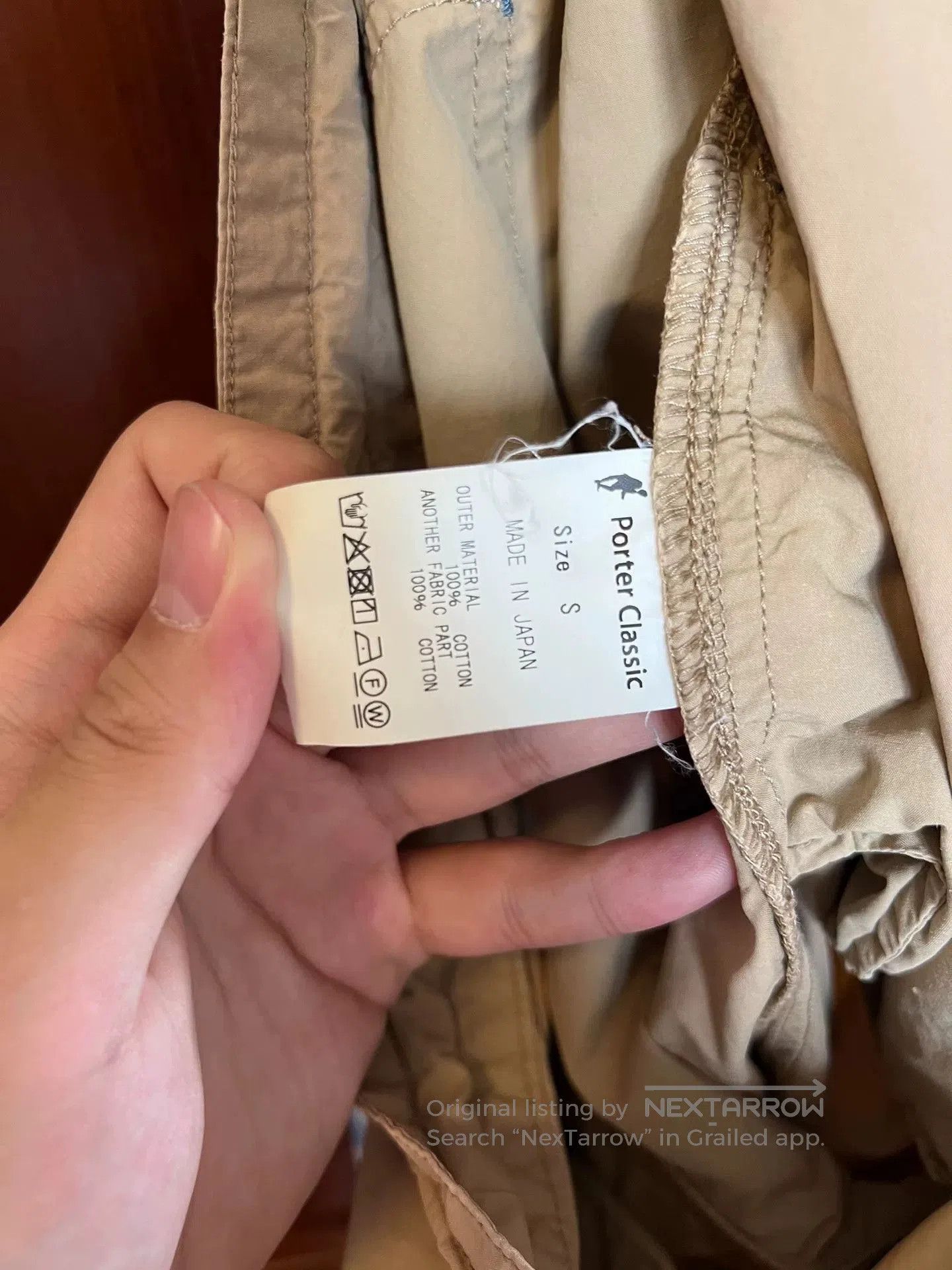 Porter Classic Porter Classic Khaki Relaxed Pants. Size US 26 / EU 42 - 3 Thumbnail