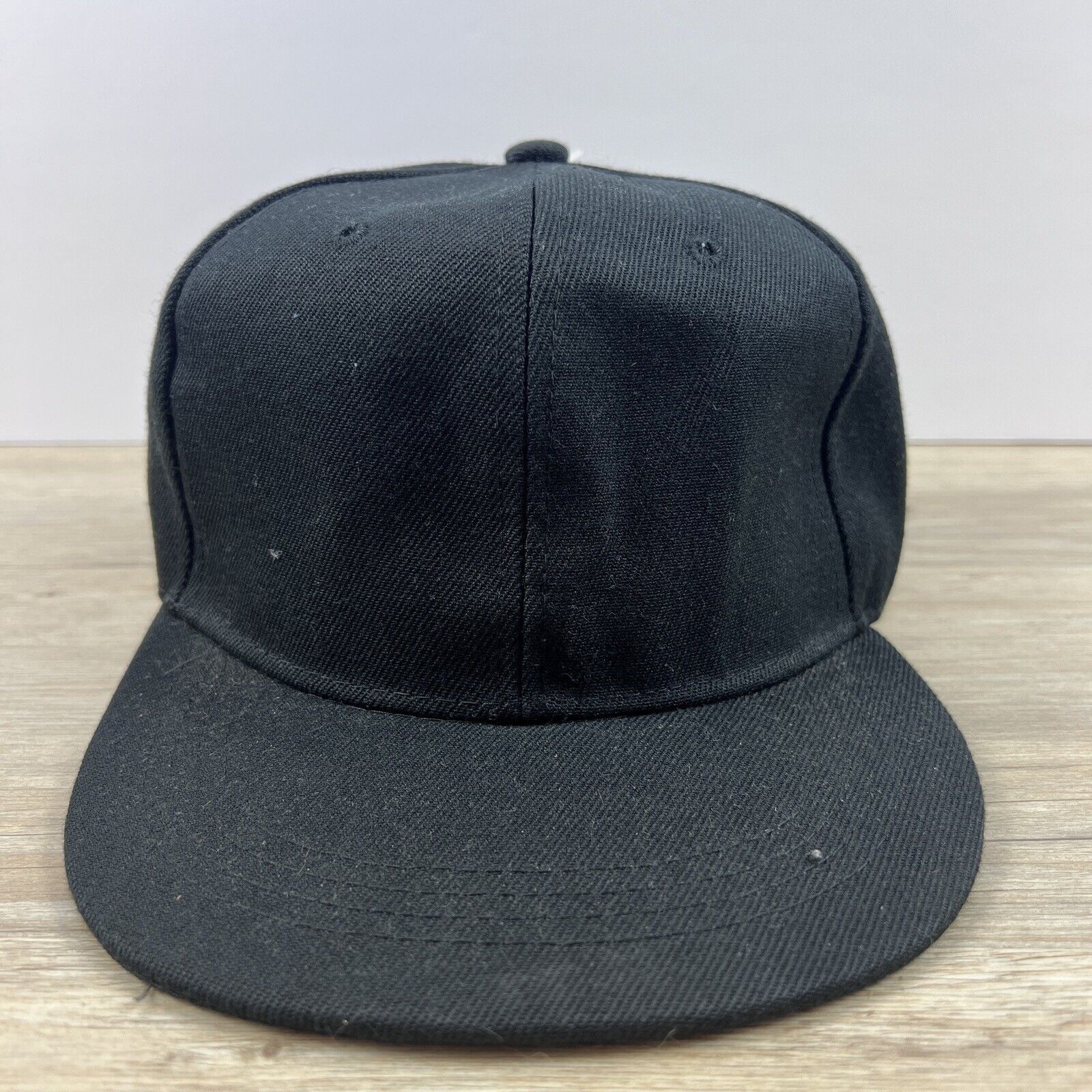 Other Black Snapback Hat Adult Snapback Hat Black Adjustable Hat A Size ONE SIZE - 1 Thumbnail