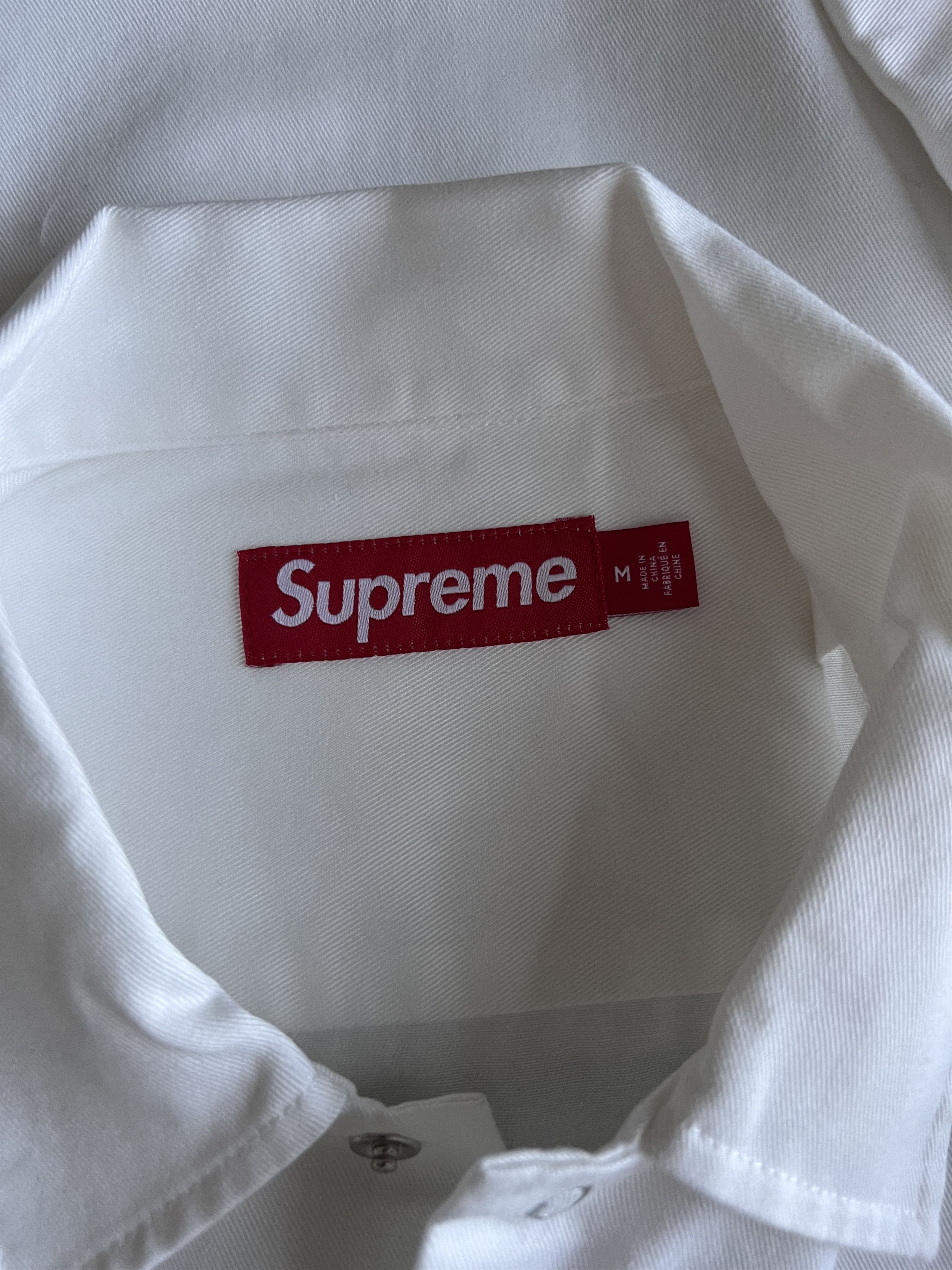 Supreme Supreme American Psycho Button Down Work Shirt in White Size US M / EU 48-50 / 2 - 6 Thumbnail