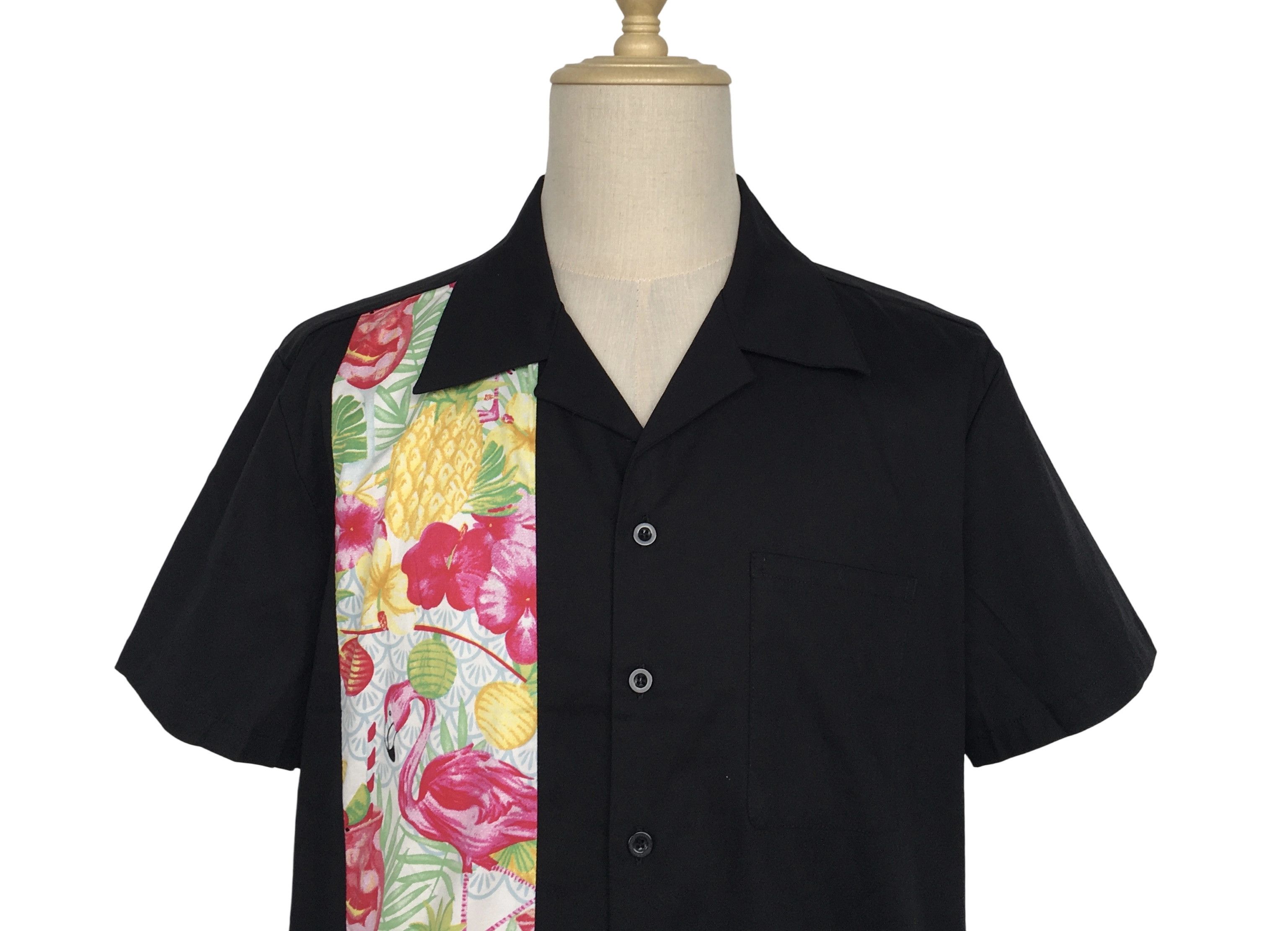 Other Black Casual Bowling Shirts Flamingo Panel Vintage Style Size US XL / EU 56 / 4 - 4 Thumbnail