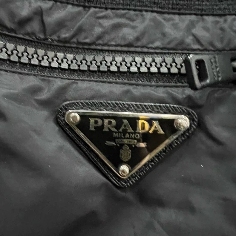 Prada Prada Black nylon stitching triangle trousers 2502-Nextarro Size US 32 / EU 48 - 3 Thumbnail