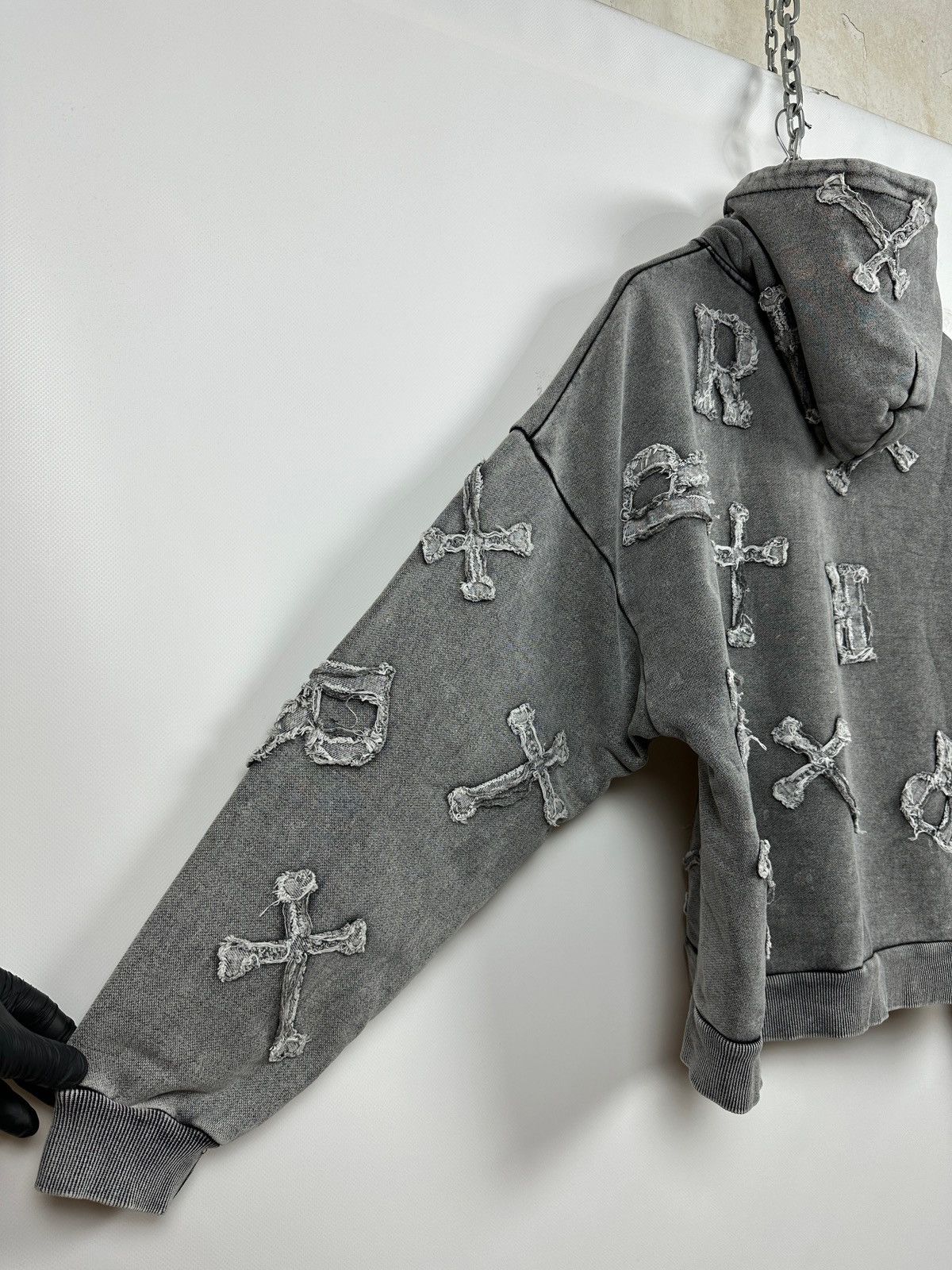 Racer Worldwide Racer Worldwide Washed Patch Cross Oversized Hoodie Size US M / EU 48-50 / 2 - 21 Thumbnail