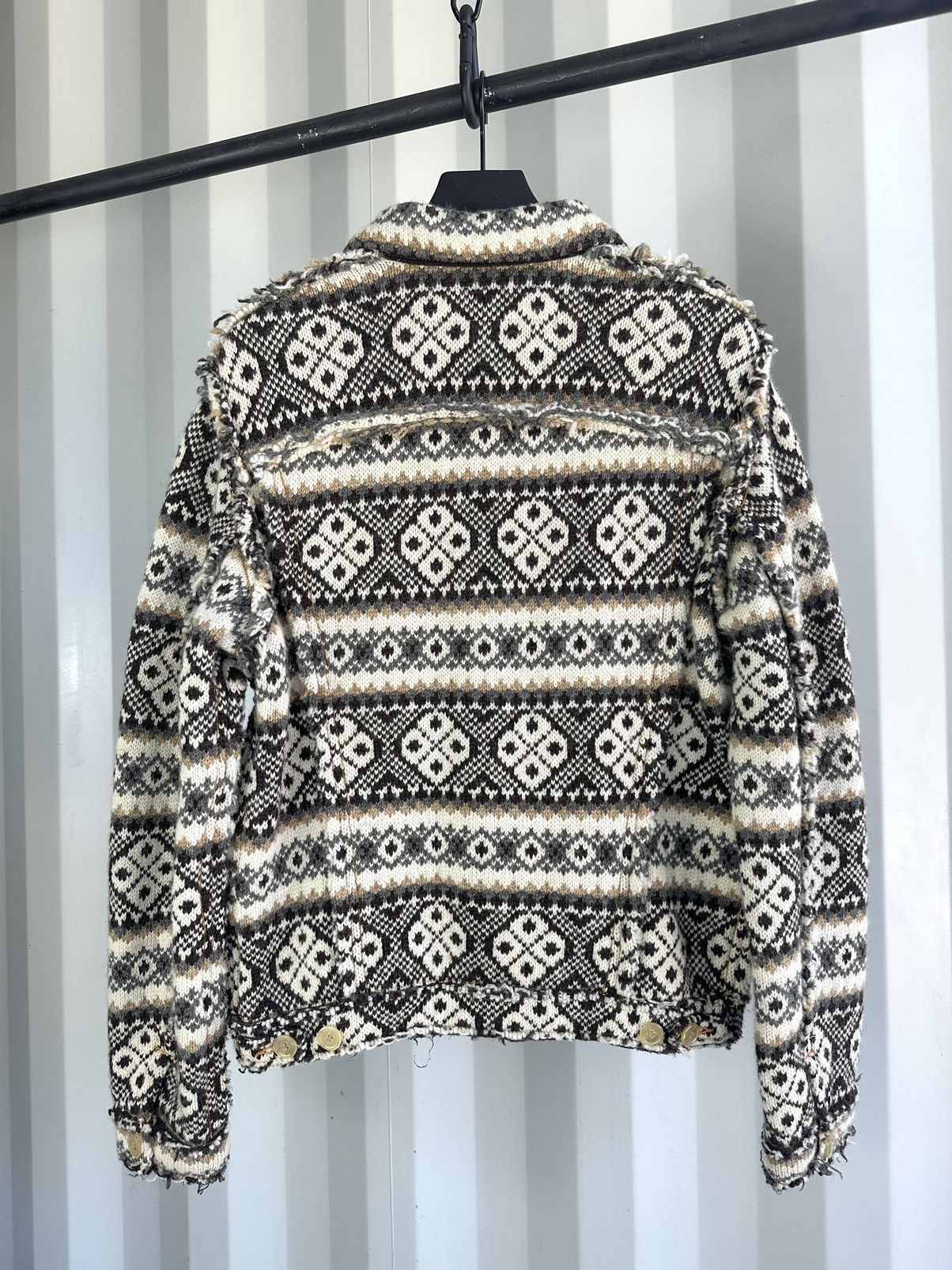 Comme des Garcons Heavy Knit Trucker Jacket Size US M / EU 48-50 / 2 - 4 Thumbnail
