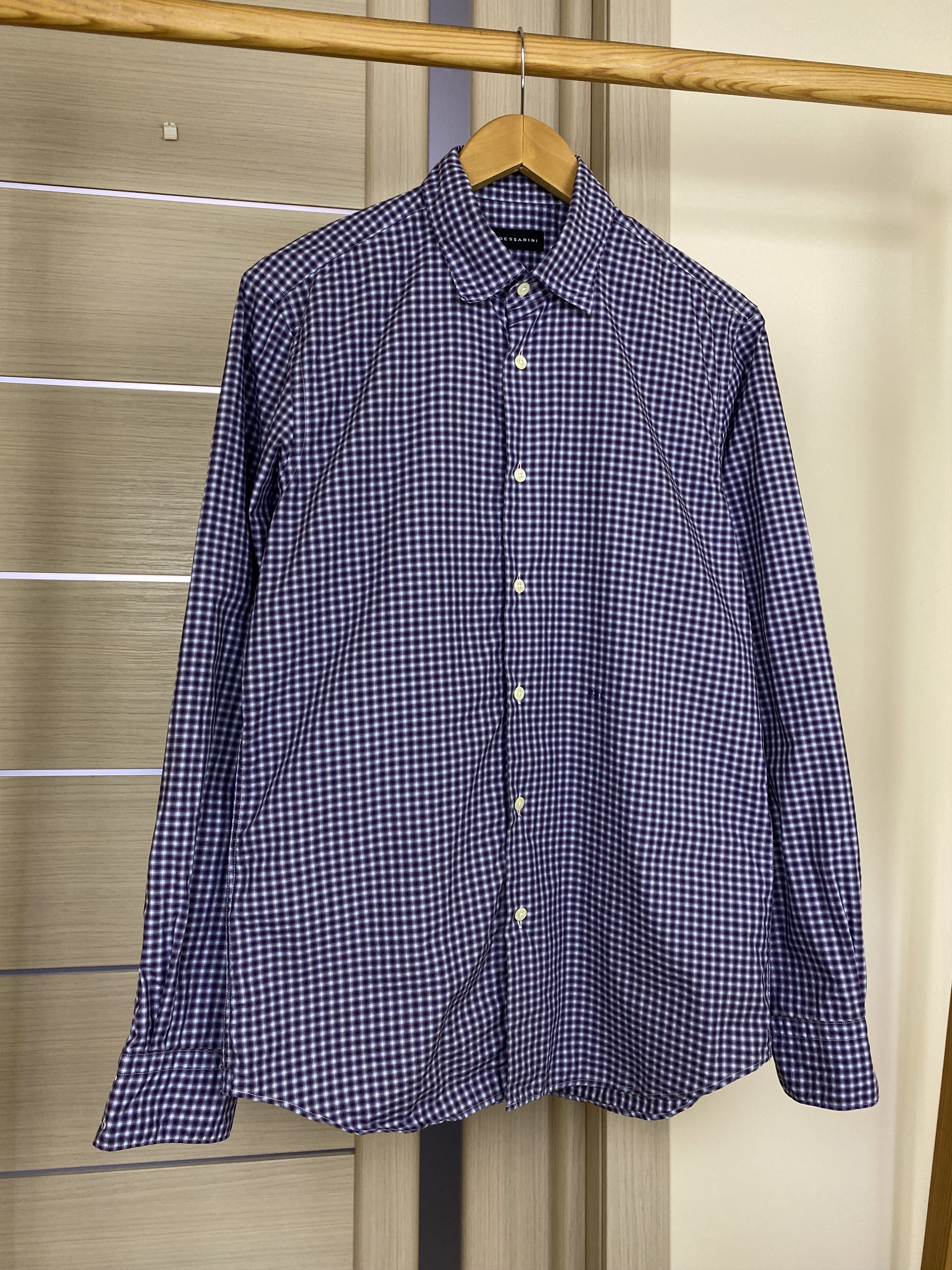 Baldessarini Baldessarini checkered stripped classic shirt Size US M / EU 48-50 / 2 - 3 Thumbnail