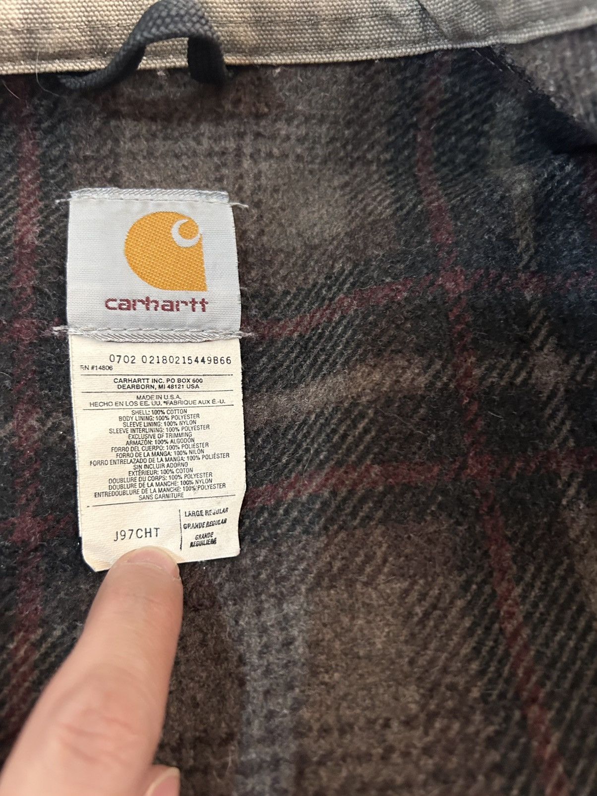 Carhartt SOLD Detroit Jacket Carhartt J97 CHT Size US L / EU 52-54 / 3 - 6 Thumbnail