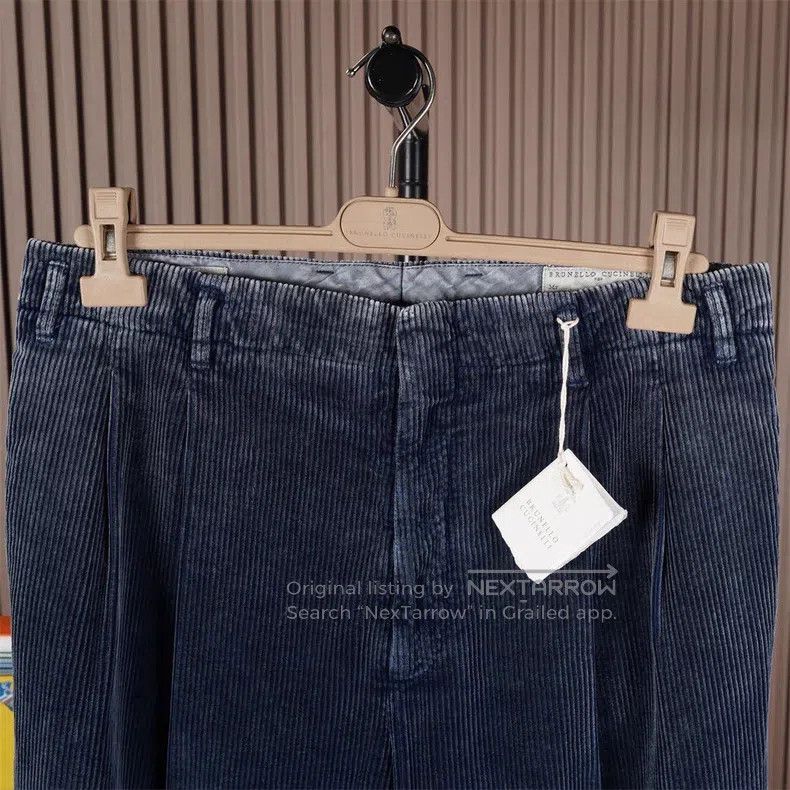 Brunello Cucinelli Brunello Cucinelli Men's vintage washed distressed corduro Size US 34 / EU 50 - 3 Thumbnail