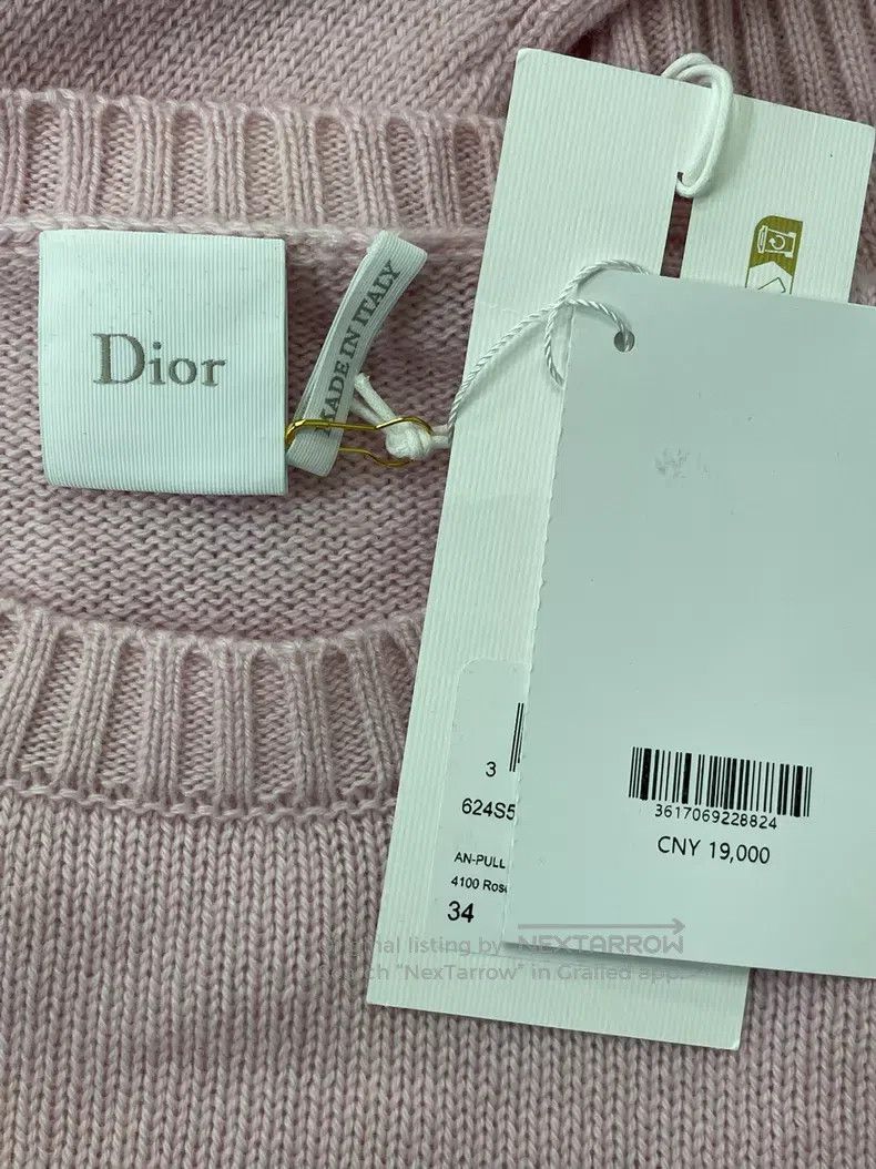 Dior Dior 26 new pink cashmere knitwear Size XXS / US 00 / IT 34 - 4 Thumbnail