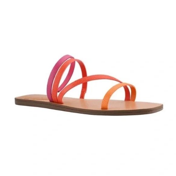 Marc Fisher Marc Fisher Strappy Sandals 8.5M Ombre Pink Orange Summer Cr Size US 8.5 / IT 38.5 - 1 Thumbnail