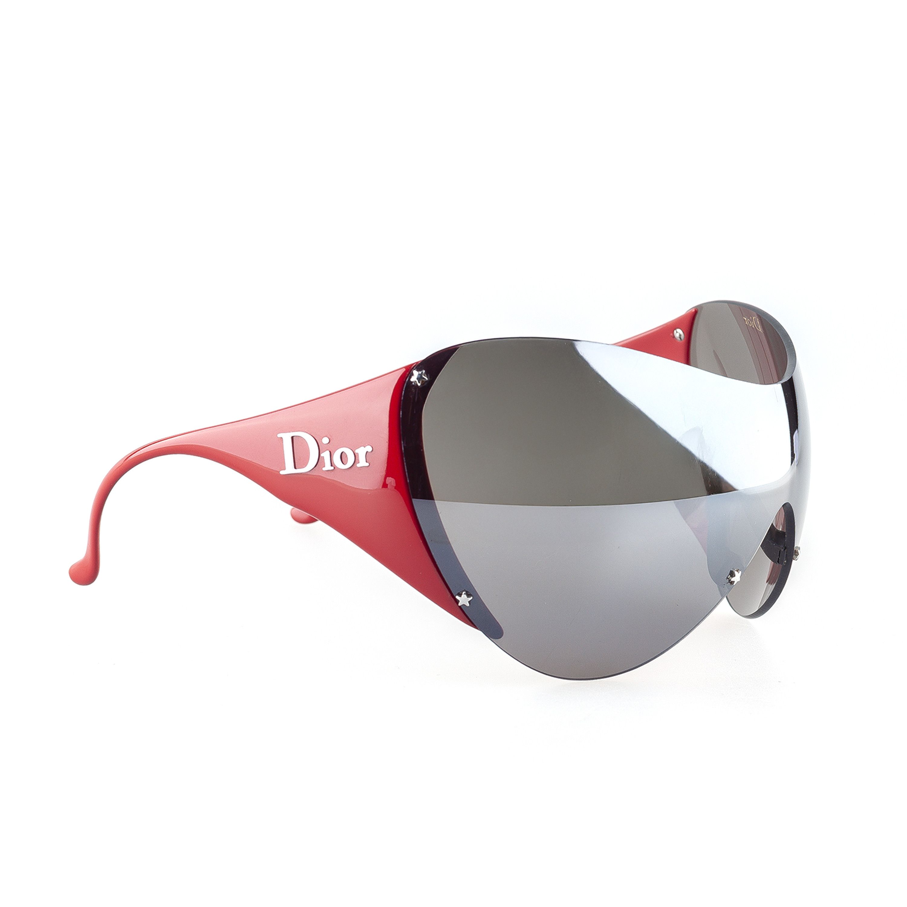 Dior Dior “DIOR SKI 1” Vintage Red Shield Mask Sunglasses Size ONE SIZE - 3 Thumbnail