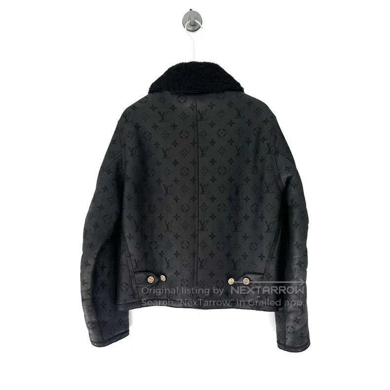 Louis Vuitton Louis Vuitton Full logo embossed leather jacket Size US M / EU 48-50 / 2 - 6 Thumbnail