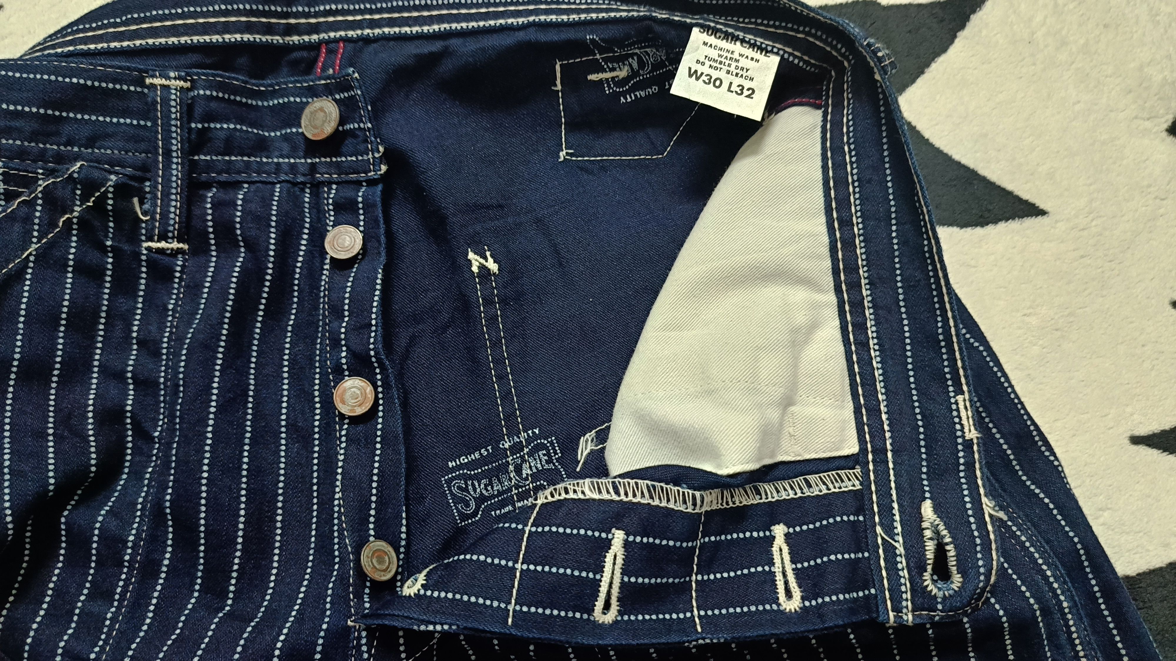 Sugar Cane 🔥🔥Rare Sugar Cane Wabash Jeans Size US 31 - 8 Thumbnail