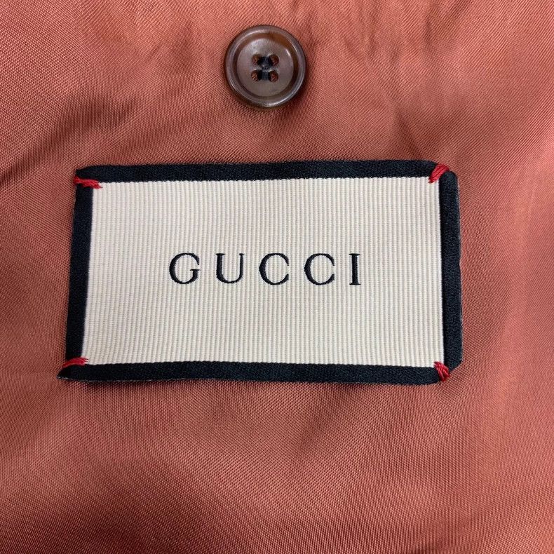 Gucci Gucci Light blue old floral embroidered cotton lapel singl Size US S / EU 44-46 / 1 - 5 Thumbnail