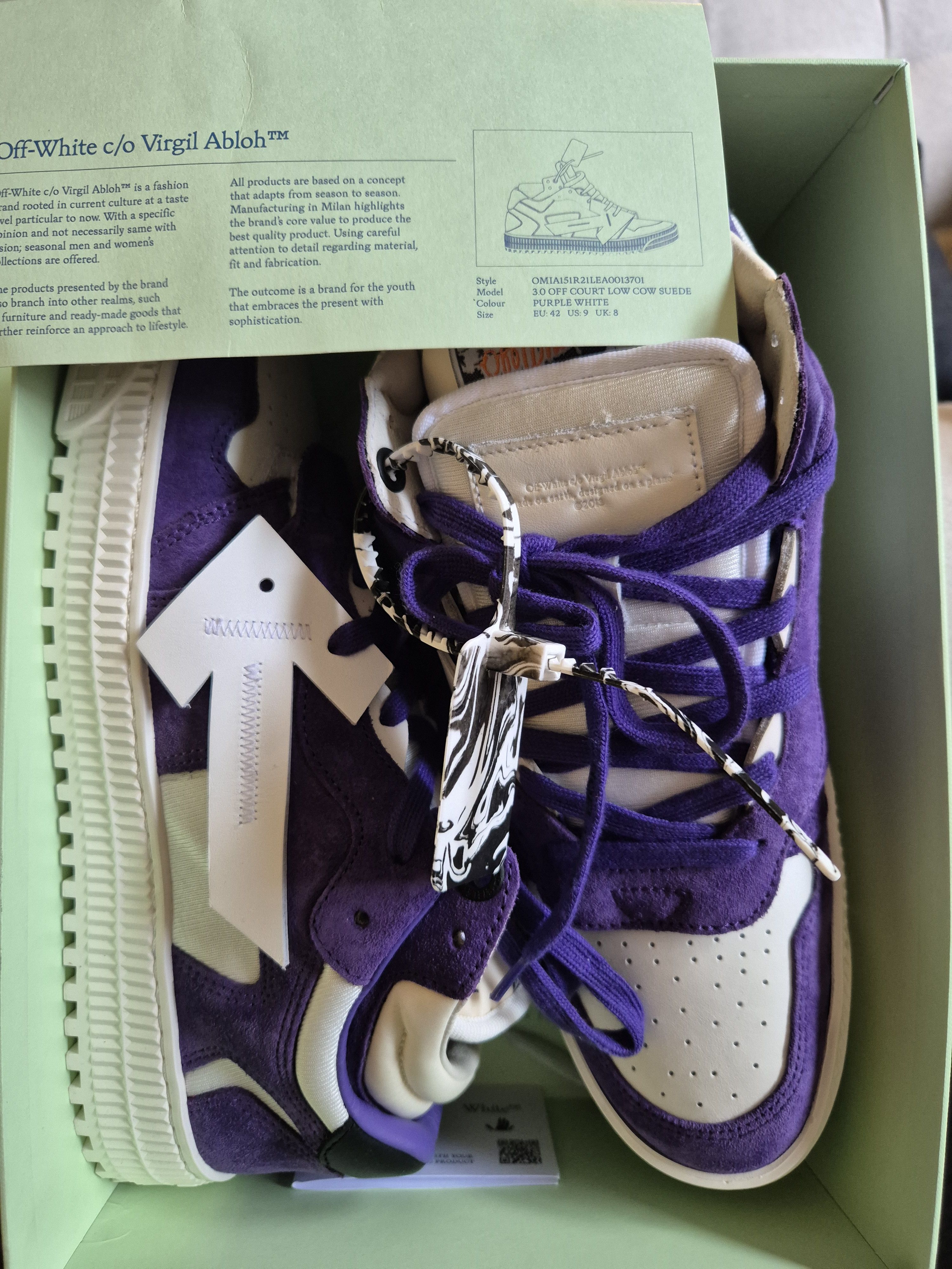 Off-White Off-White Off-Court 'Purple' Virgil Abloh Size US 9 / EU 42 - 8 Thumbnail