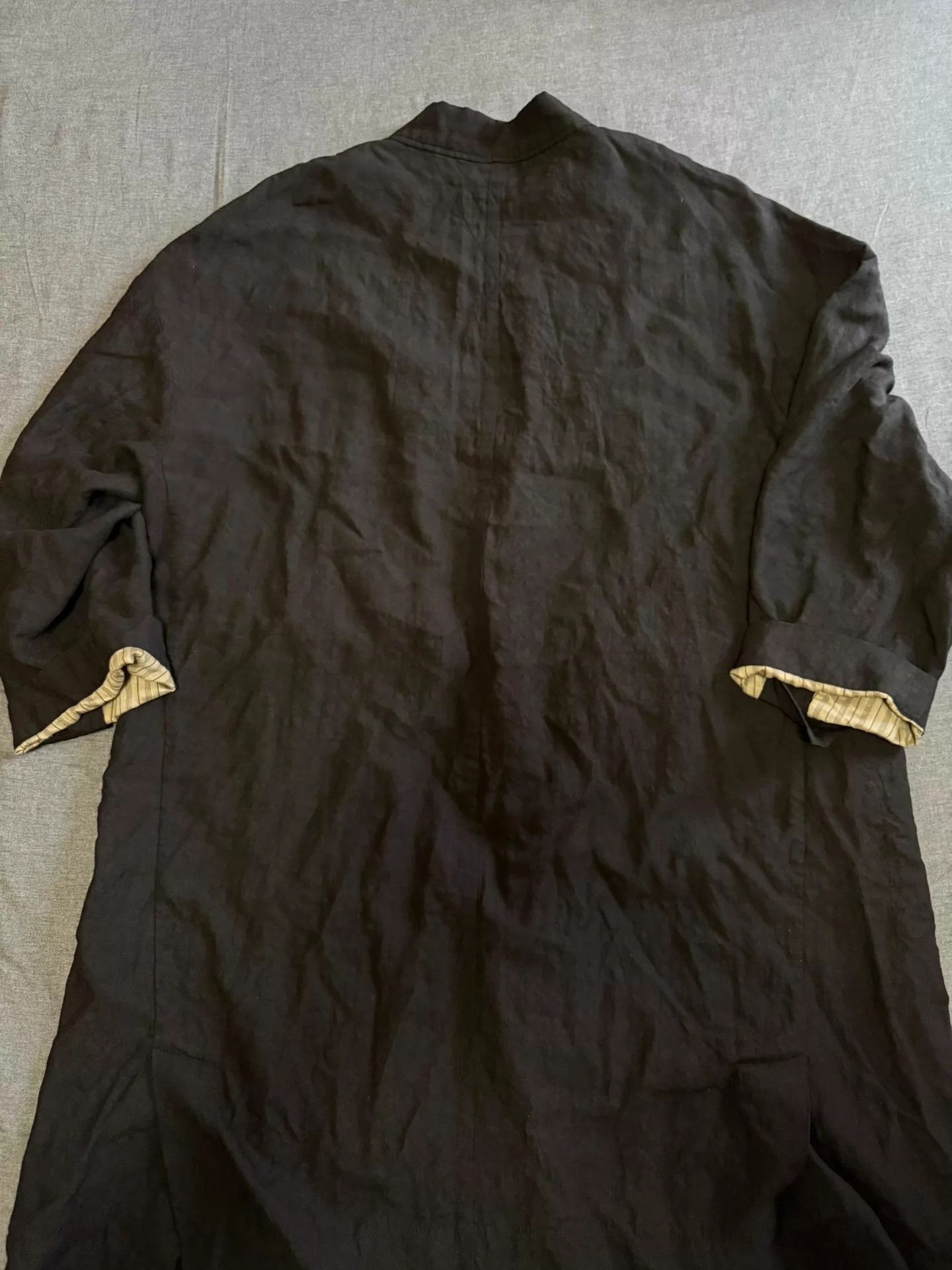 Ziggy Chen Ziggy Chen 22SS Wu Wei DB Linen Oversized Coat 50 Size US M / EU 48-50 / 2 - 3 Thumbnail
