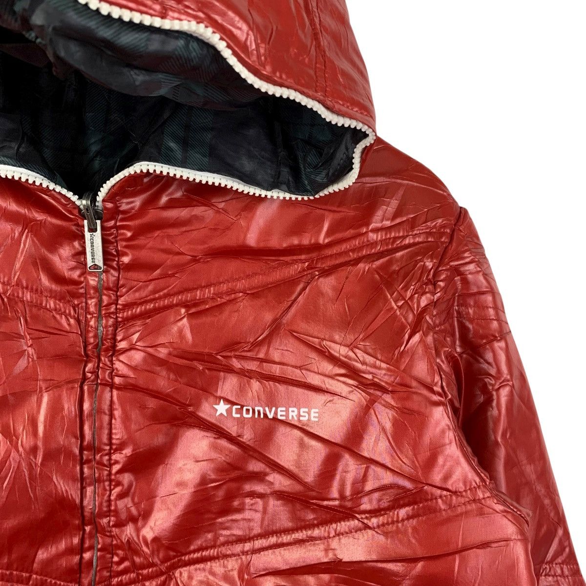 Converse Vintage Converse Reversible Puffer Jacket Red / Green Plain Size US XL / EU 56 / 4 - 9 Thumbnail