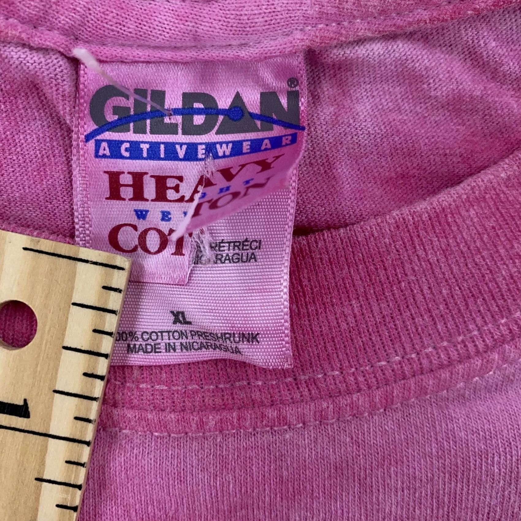Gildan VINTAGE Pink Purple Tie Dye Shirt Mens XL Short Sleeve Heavy Cotton Casual Tee Size US L / EU 52-54 / 3 - 7 Thumbnail