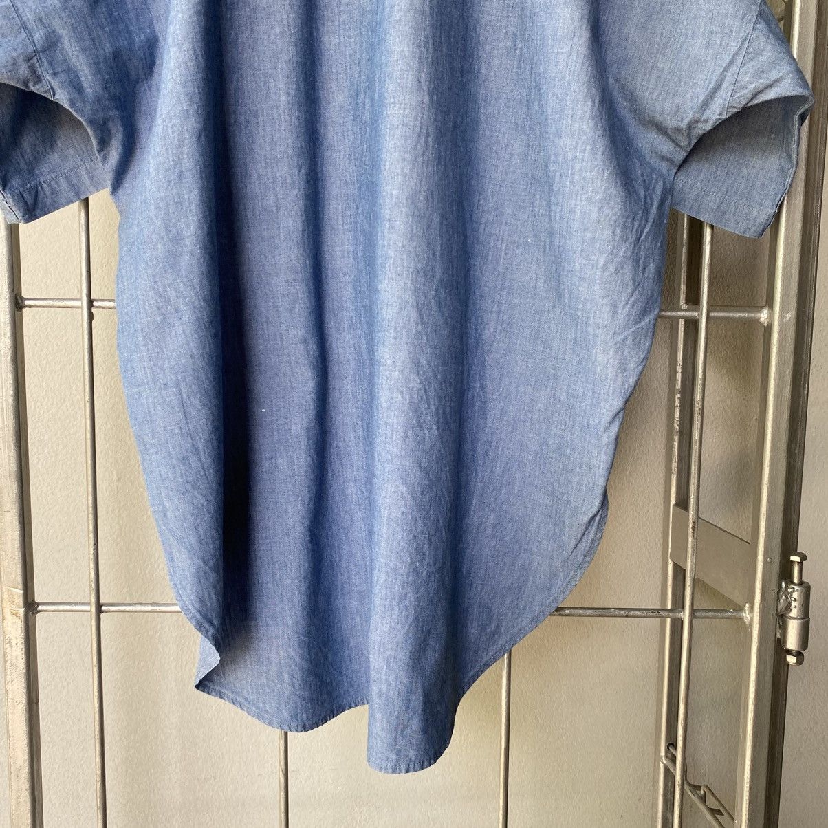 Norma Kamali NORMA KAMALI Light Blue Oversized Shirt Size XL / US 12-14 / IT 48-50 - 9 Thumbnail