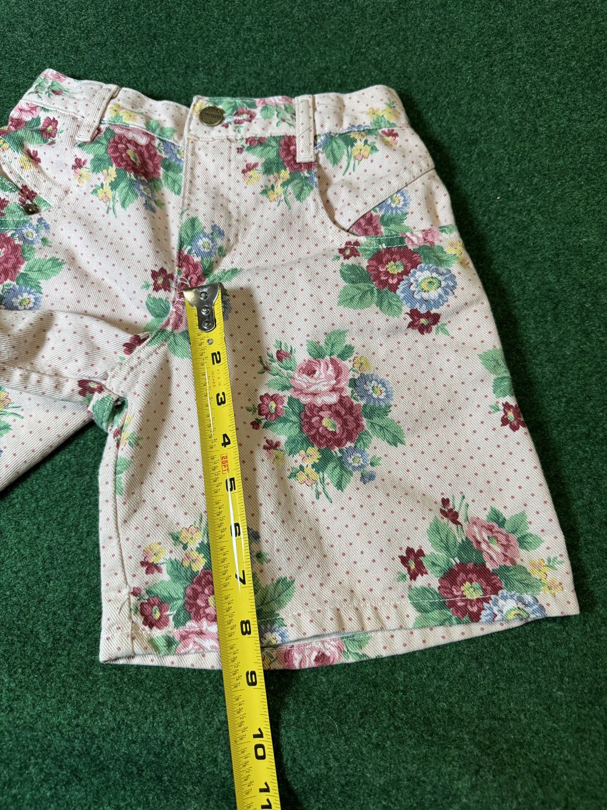 Vintage Vintage 90s Palmetto’s Womens 6/7 Floral Denim 8” Shorts Size 28" / US 6 / IT 42 - 5 Thumbnail