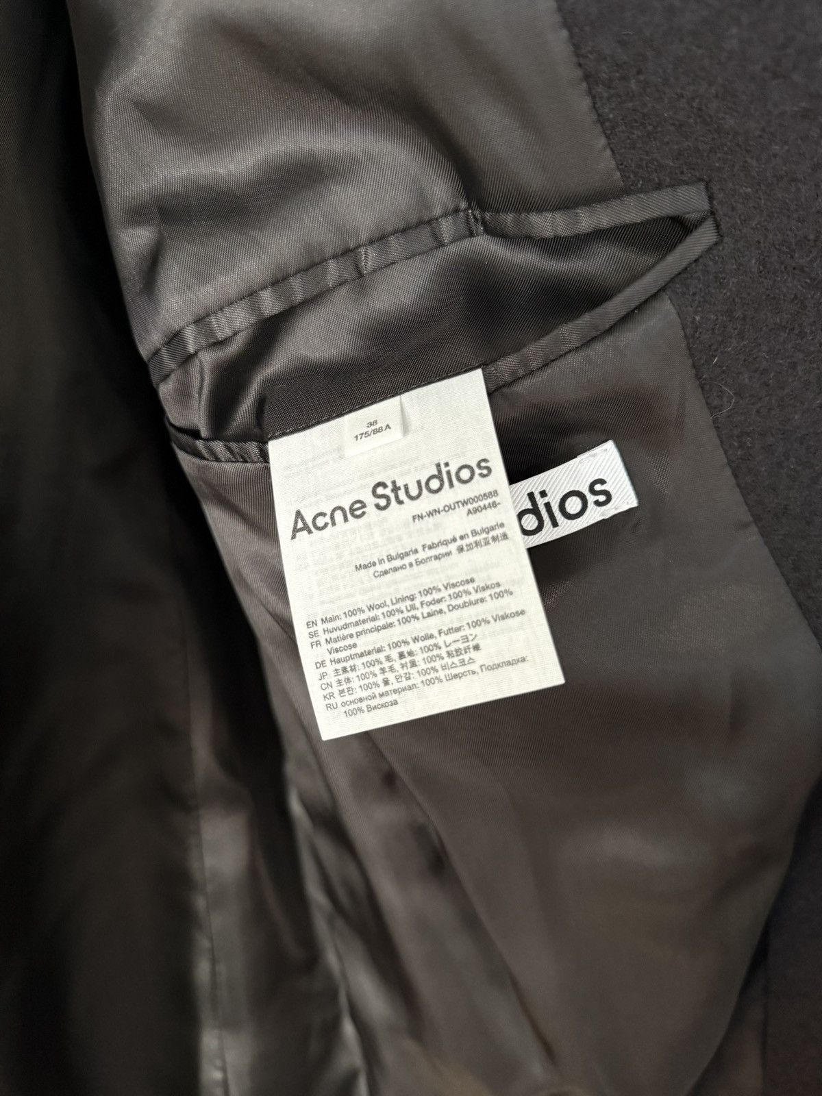 Acne Studios Oversized Wool Overcoat Size US S / EU 44-46 / 1 - 4 Thumbnail