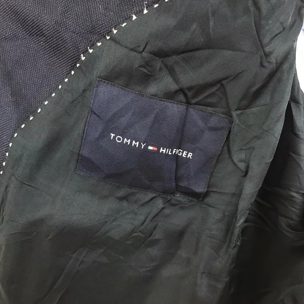 Tommy Hilfiger Vintage TOMMY HILFIGER 2 Gold Button Silk Blazer Sport Coat Size 46R - 5 Thumbnail