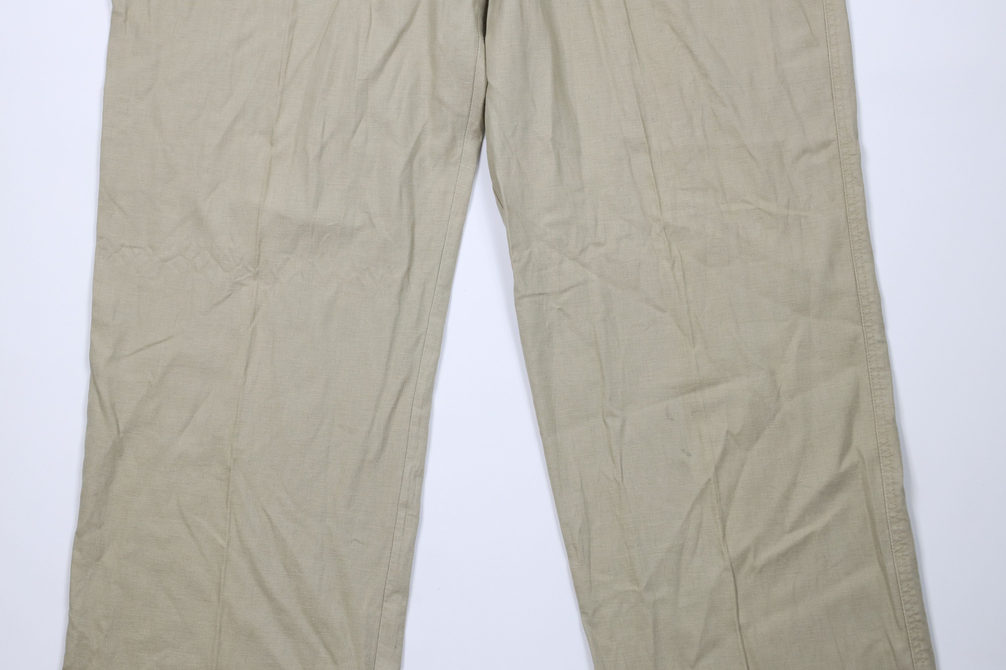 Enyce Vintage 90s Y2K Enyce Baggy Linen Blend Wide Leg Pants Size US 42 / EU 58 - 3 Thumbnail