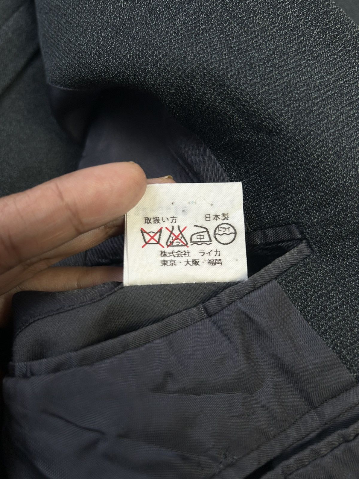 Designer × Kenzo KENZO SINGLE BREAST GREY BLAZER Size 40R - 8 Thumbnail