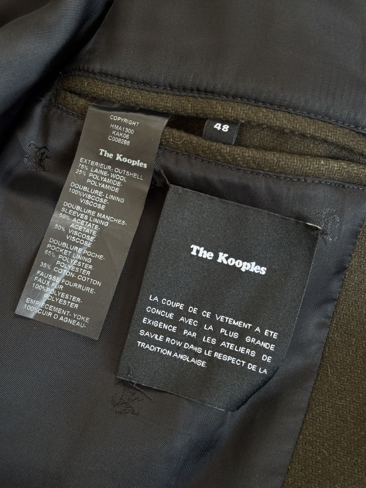 The Kooples The Kooples M/size Military Pea Coat Wool Napoleon jacket 🧥 Size US M / EU 48-50 / 2 - 10 Thumbnail