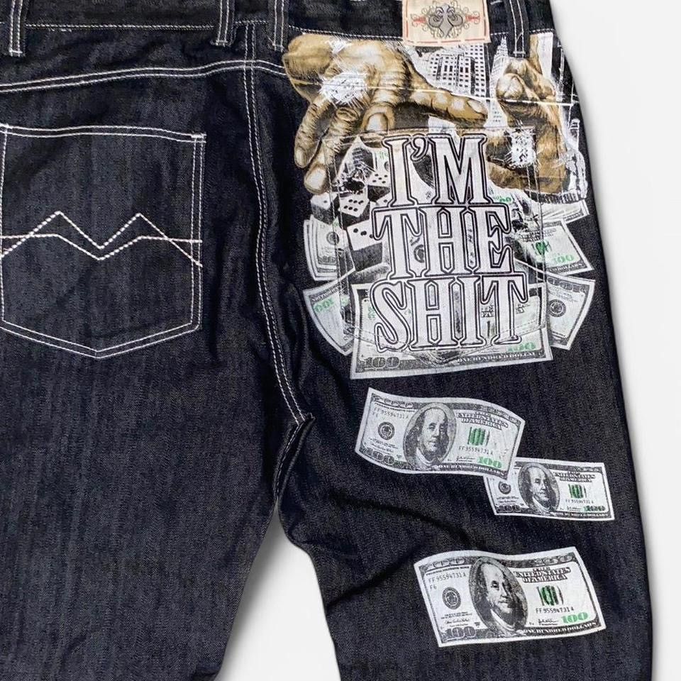 Kayden K × Vintage Kayden K I’m the Shit Cash Money Jeans Size US 40 / EU 56 - 3 Thumbnail
