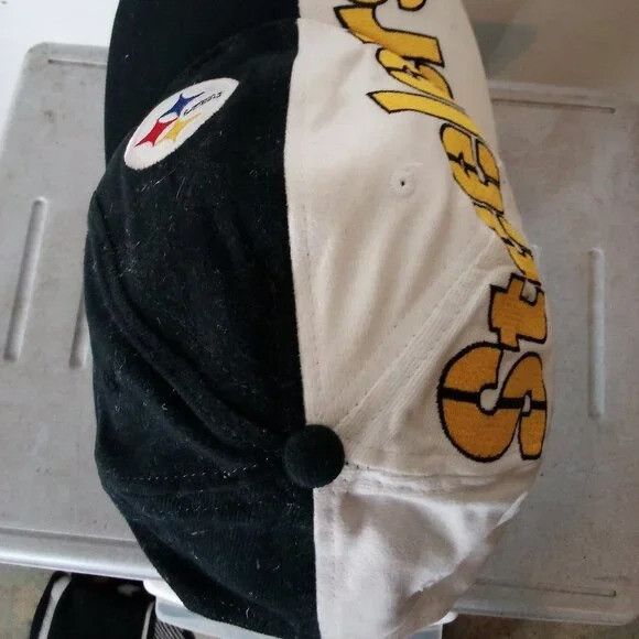 Drew Pearson × NFL × Vintage Vintage Drew Pearson Pittsburgh Steelers Strap Back Hat Cap Size ONE SIZE - 6 Thumbnail