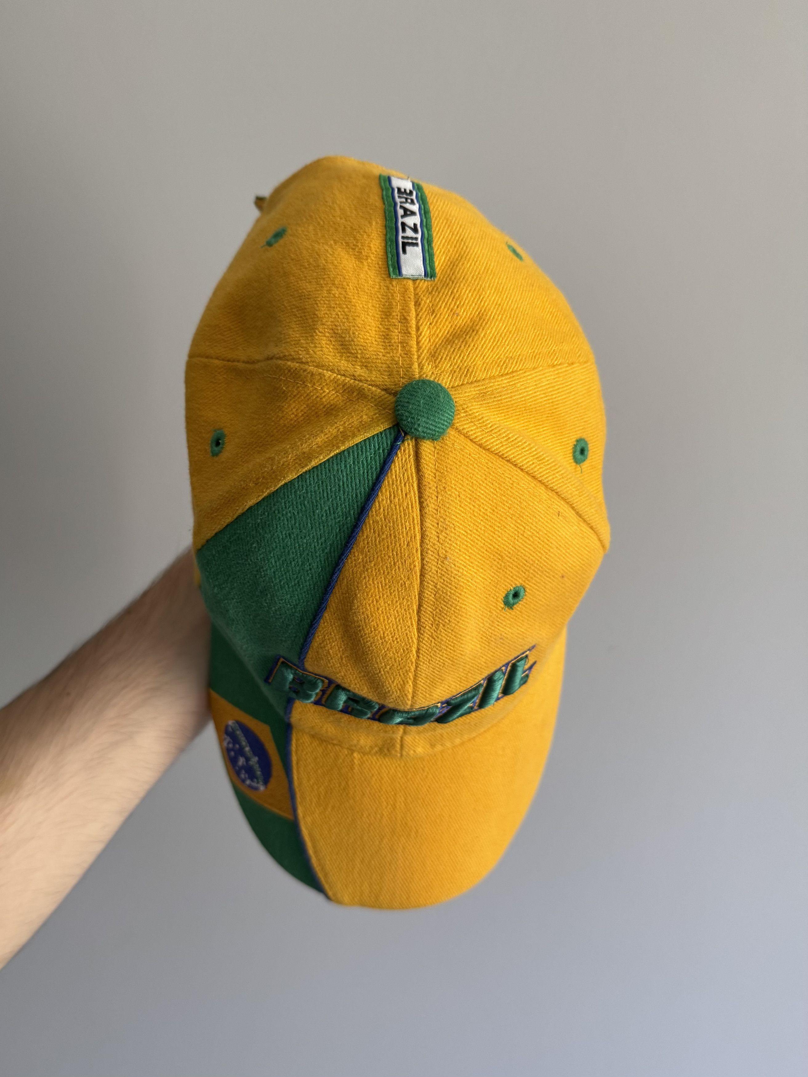 Nike Vintage Brazil Bloke Football Strapback Hat Cap Size ONE SIZE - 5 Thumbnail
