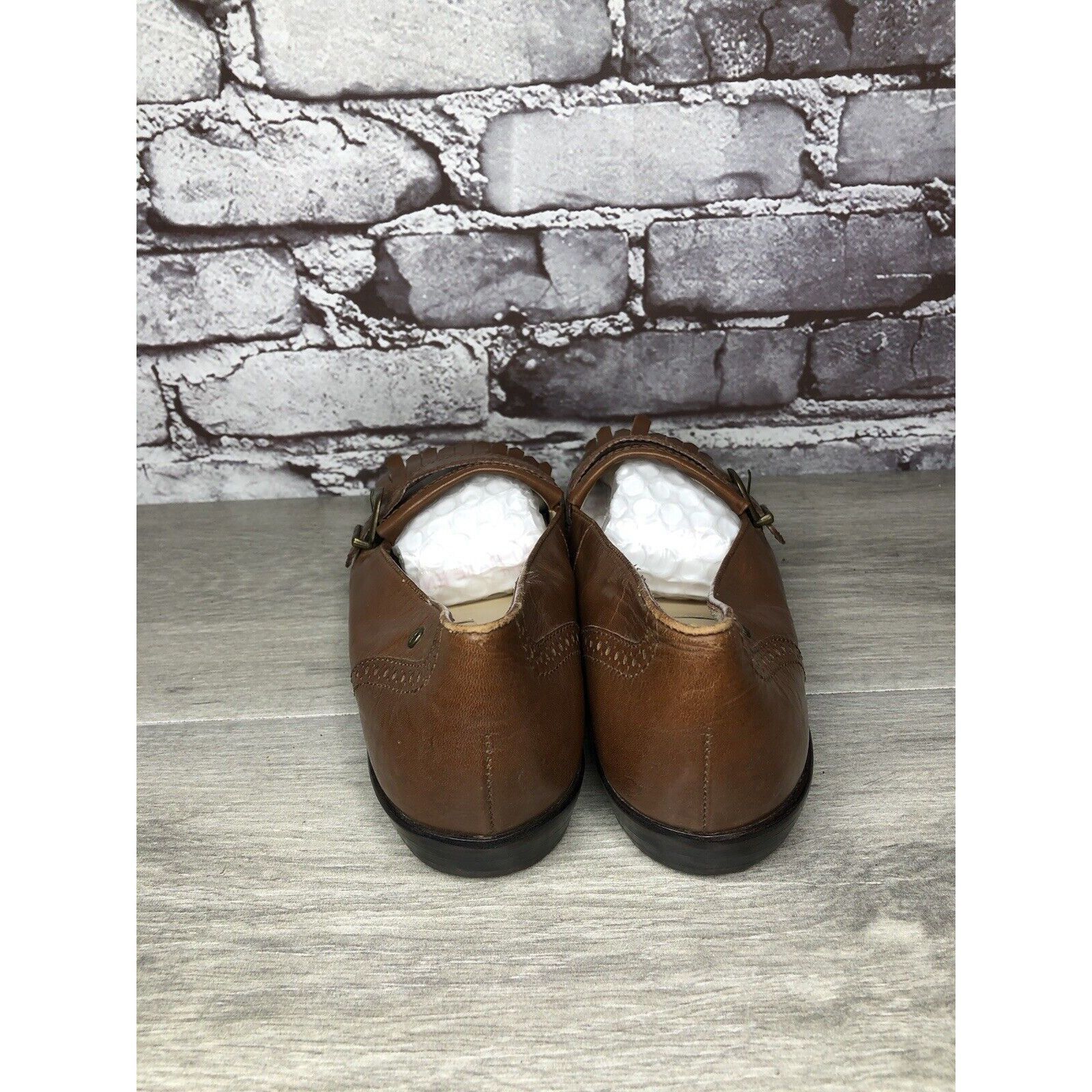 Etienne Aigner Etienne Aigner VTG Brown Leather Kiltie Monk Strap Loafers W Size US 9 / IT 39 - 5 Thumbnail