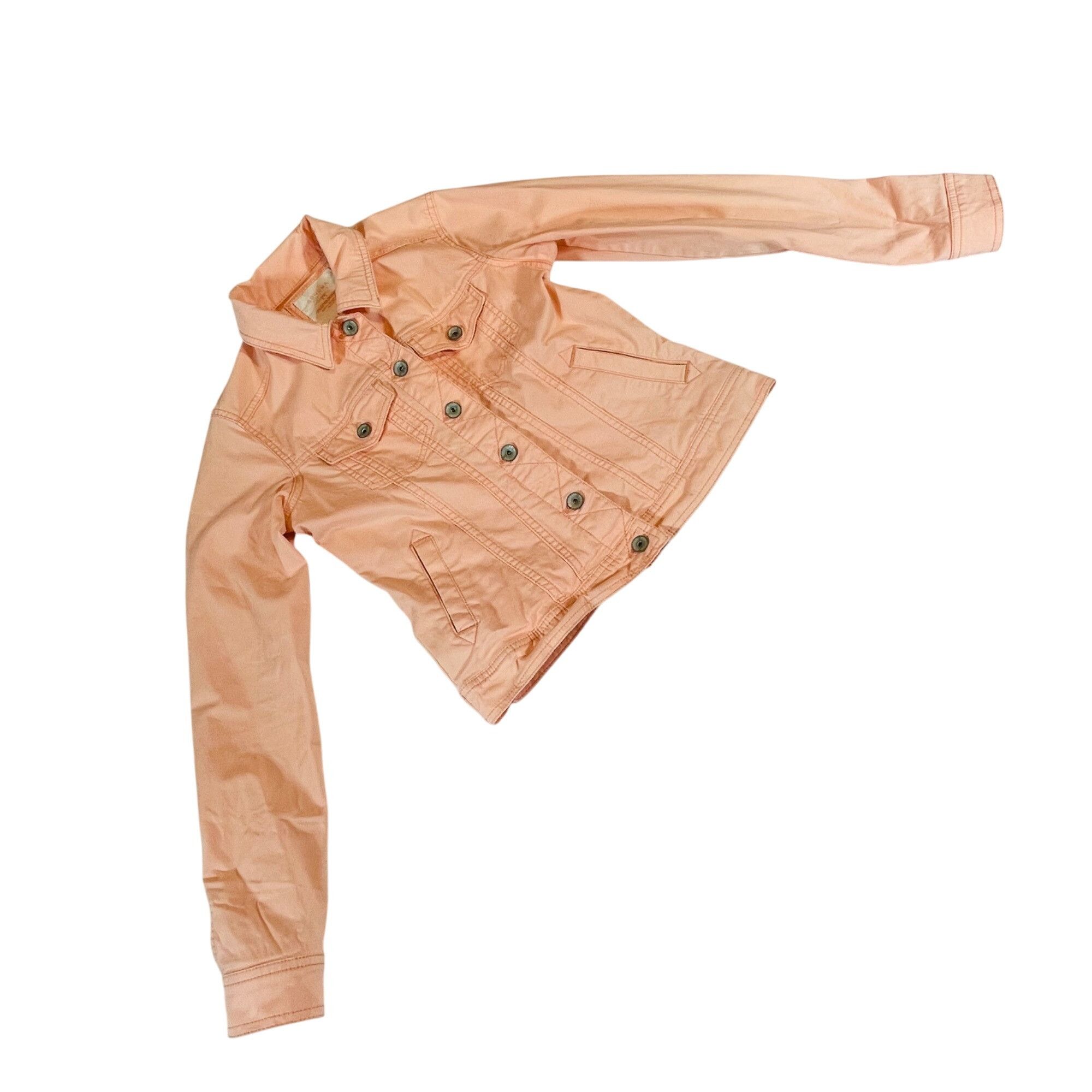 Sonoma Sonoma Peach Denim Jacket XS Women's Button-Up with Stretch Size XS / US 0-2 / IT 36-38 - 4 Thumbnail