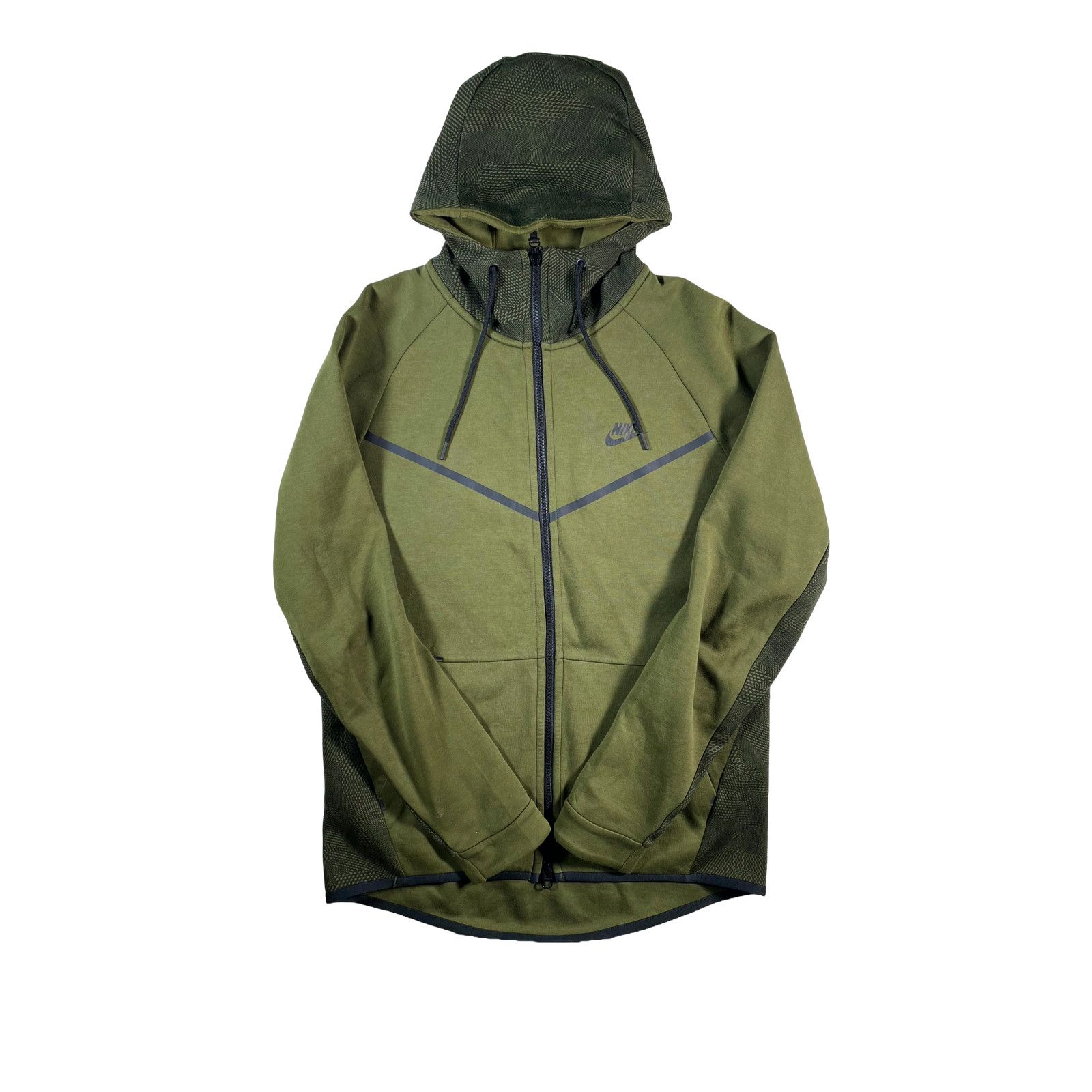 Nike Nike Zip Up Olive Hoodie Size US M / EU 48-50 / 2 - 1 Thumbnail