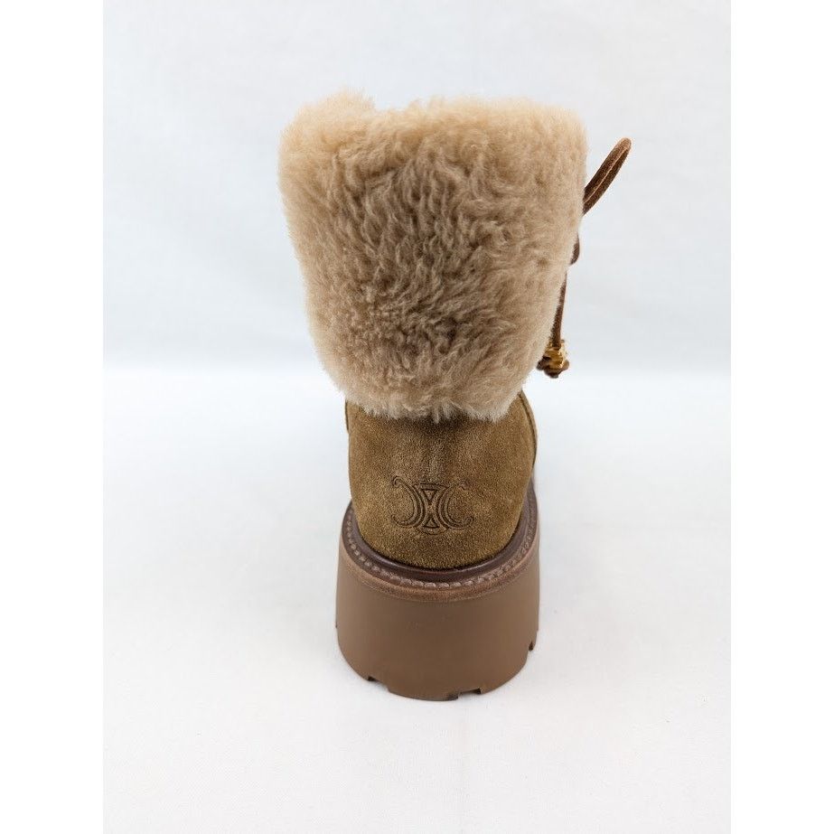Celine o1rshd1 Shearling Boots in Brown Size US 11 / IT 41 - 10 Thumbnail
