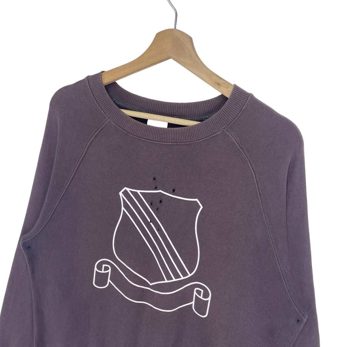 Number (N)ine A/W01 Number Nine Shield Shotgun Ripped Sweatshirt Size US M / EU 48-50 / 2 - 6 Thumbnail