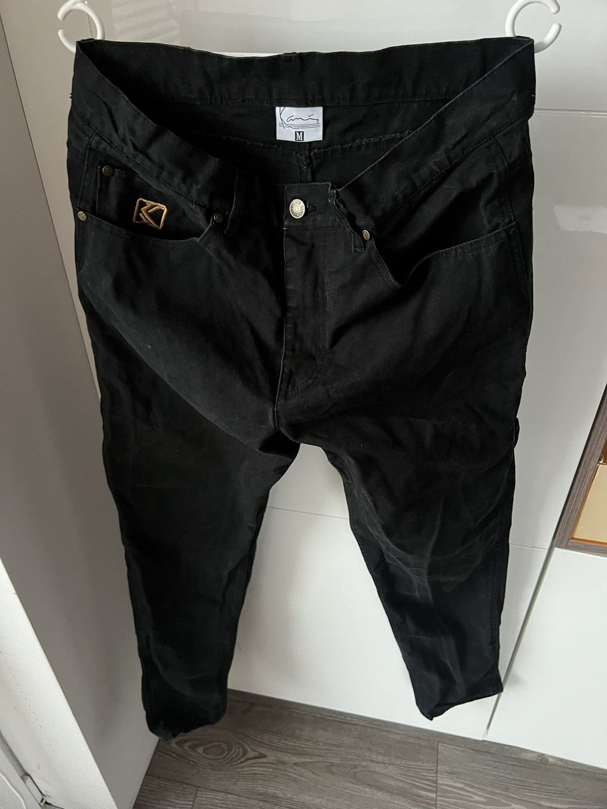 Karl Kani Karl Kani Embroidered Logo Rap Black Denim Unisex Jeans Size US 32 / EU 48 - 8 Thumbnail