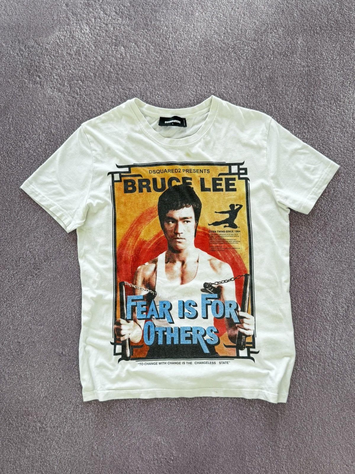 Dsquared2 00s Dsquared Bruce Lee Logo Y2K Printed T-Shirt Size US M / EU 48-50 / 2 - 1 Thumbnail