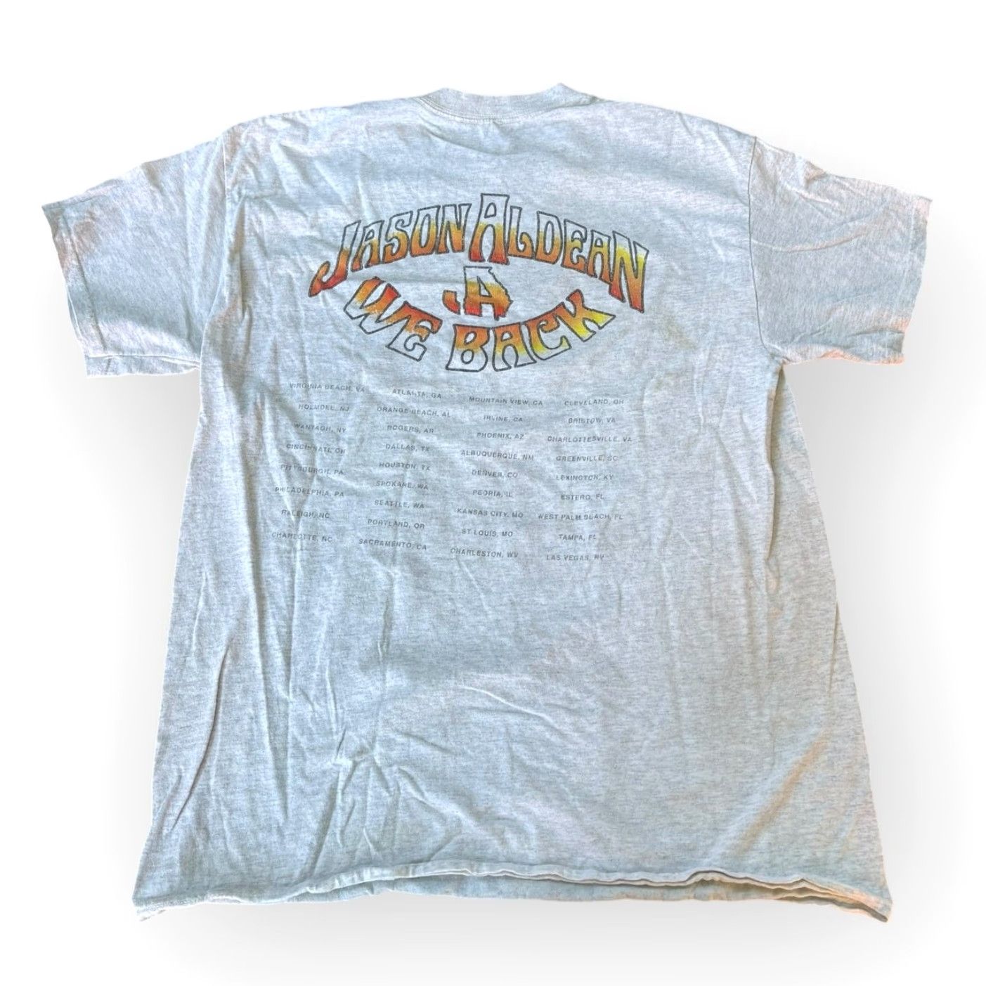Vintage VINTAGE Jason Aldean We Back Concert Tour Shirt Unisex L Heather Gray Country Size US L / EU 52-54 / 3 - 2 Thumbnail