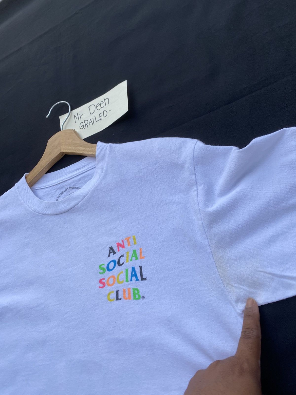 Anti Social Social Club Rare Anti Social Social Club Multicolor Spellout Tshirt Size US M / EU 48-50 / 2 - 20 Thumbnail