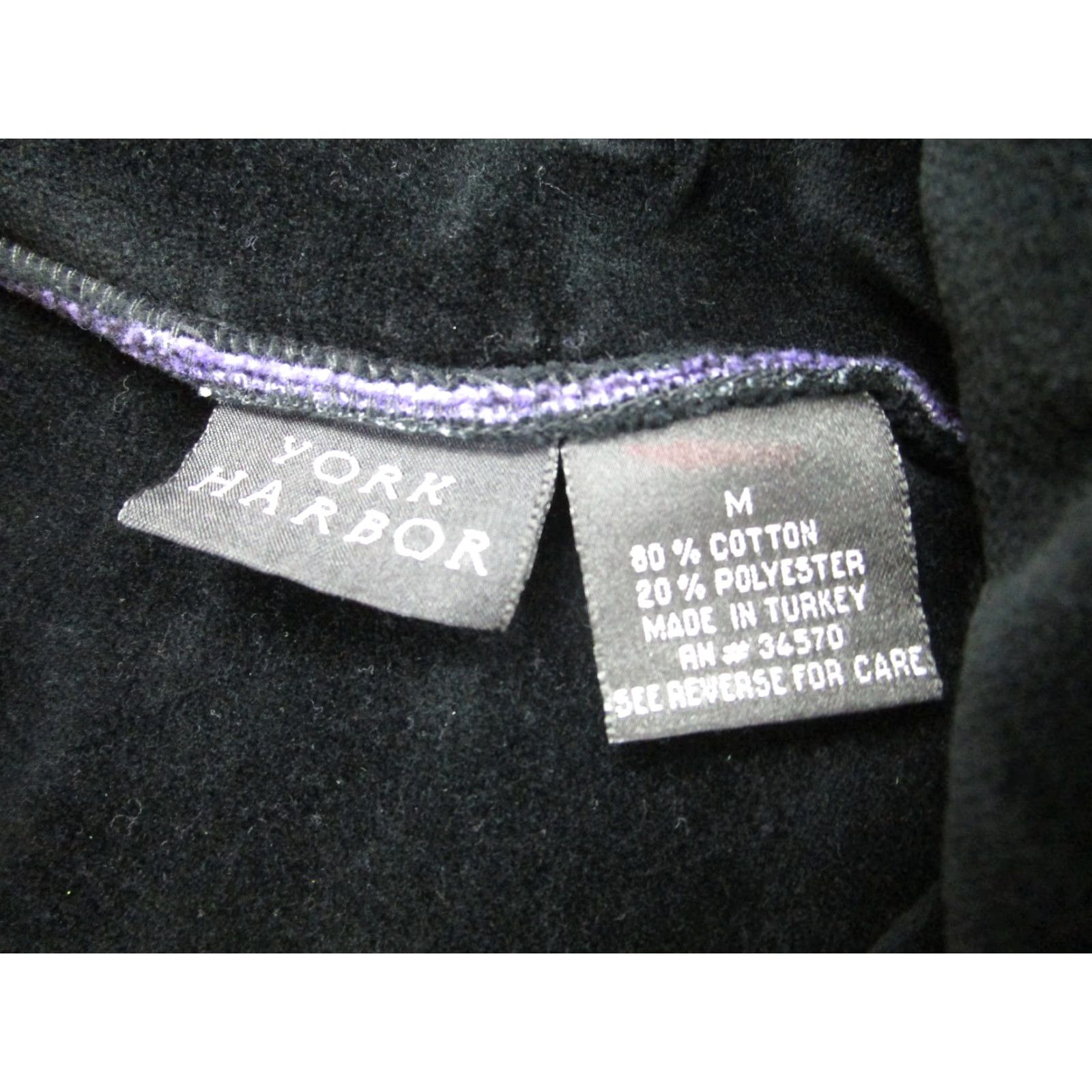 Velour York Harbor Pullover Womens M Purple Black Plaid 1/2 Zip Fleece Sweatshirt Velour Outdoor Classic Size M / US 6-8 / IT 42-44 - 5 Thumbnail
