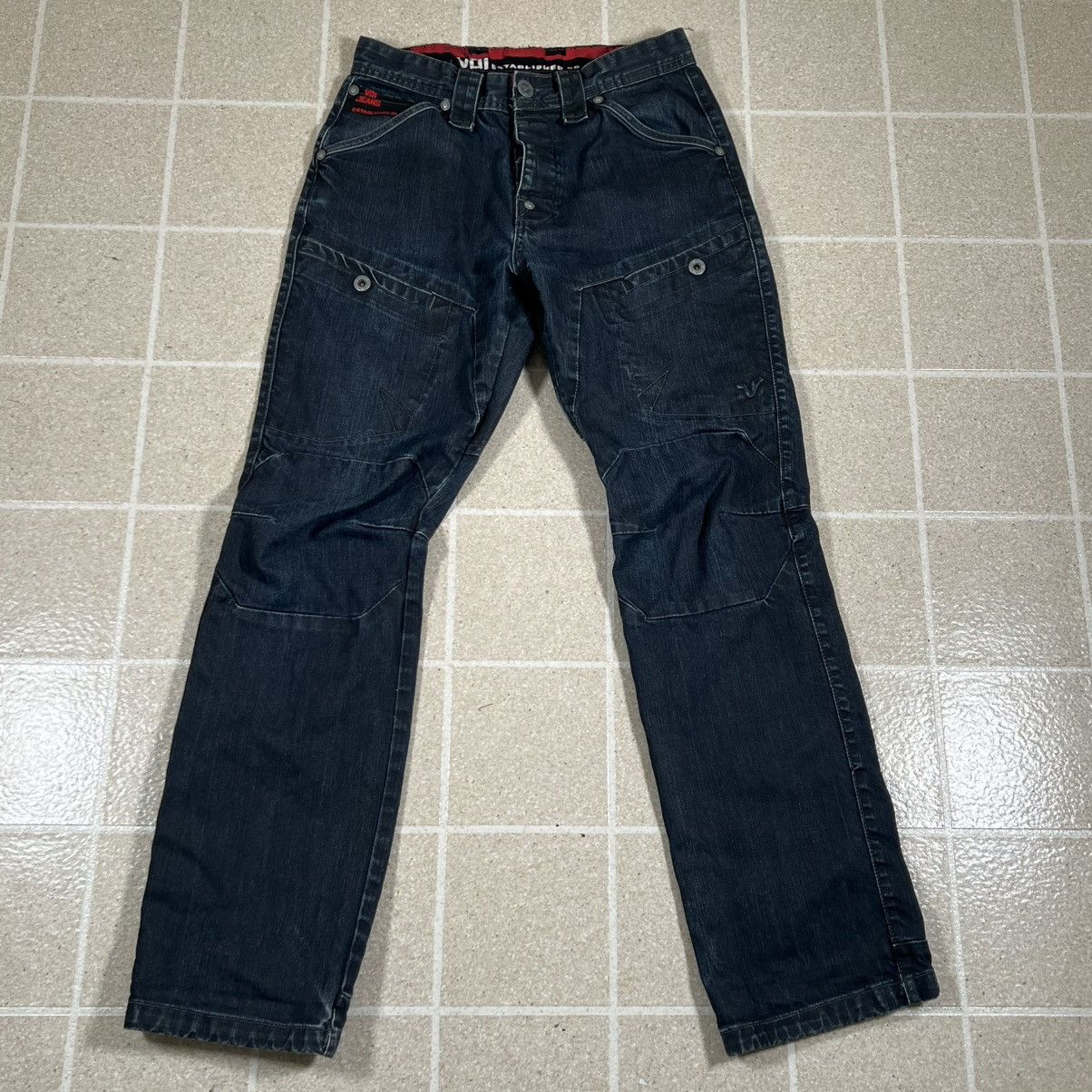 Voi Jeans Vtg VOI Jeans Y2K Denim Evisu Style Pockets Pants sz 28x31 Size US 28 / EU 44 - 6 Thumbnail