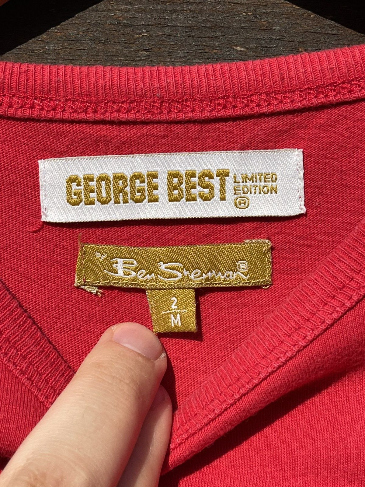 Ben Sherman Ben Sherman George Best Red t-shirt tee Size US M / EU 48-50 / 2 - 9 Thumbnail